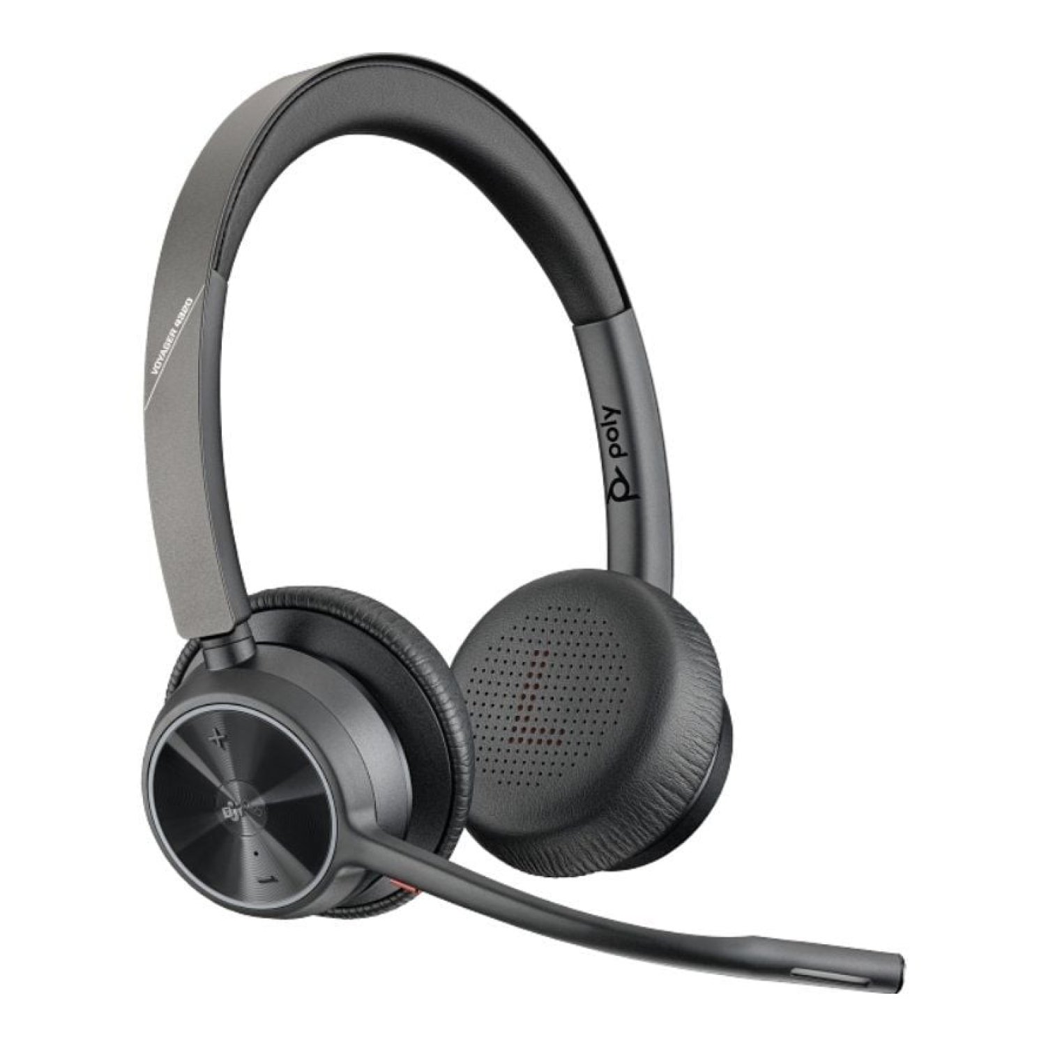Poly Voyager 4320 · Auriculares Bluetooth para Teams · Micrófono · BT700 · Negros