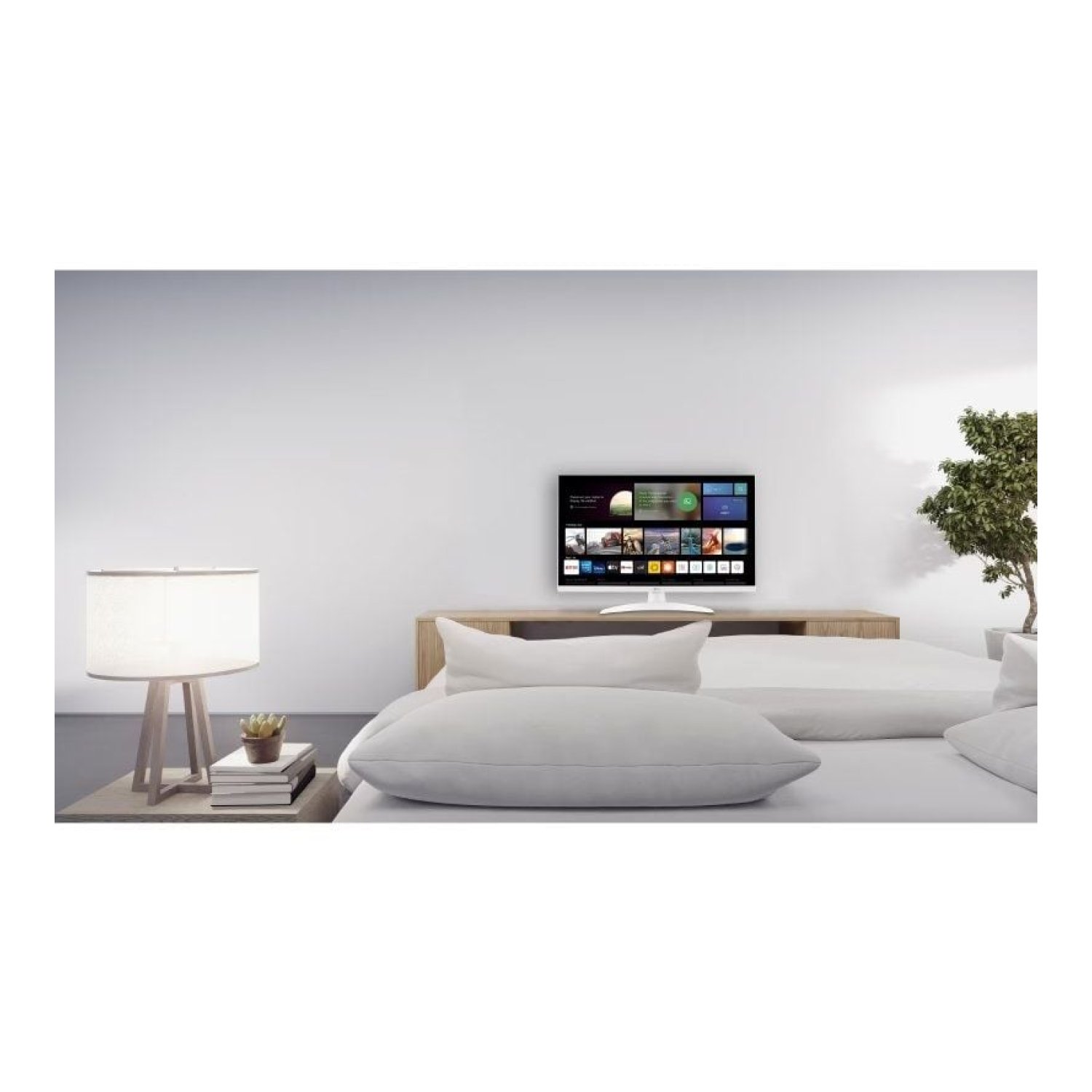 Monitor/Televisor LG 27TQ615S-WZ 27"/ Full HD/ Multimedia/ Smart TV/ Blanco