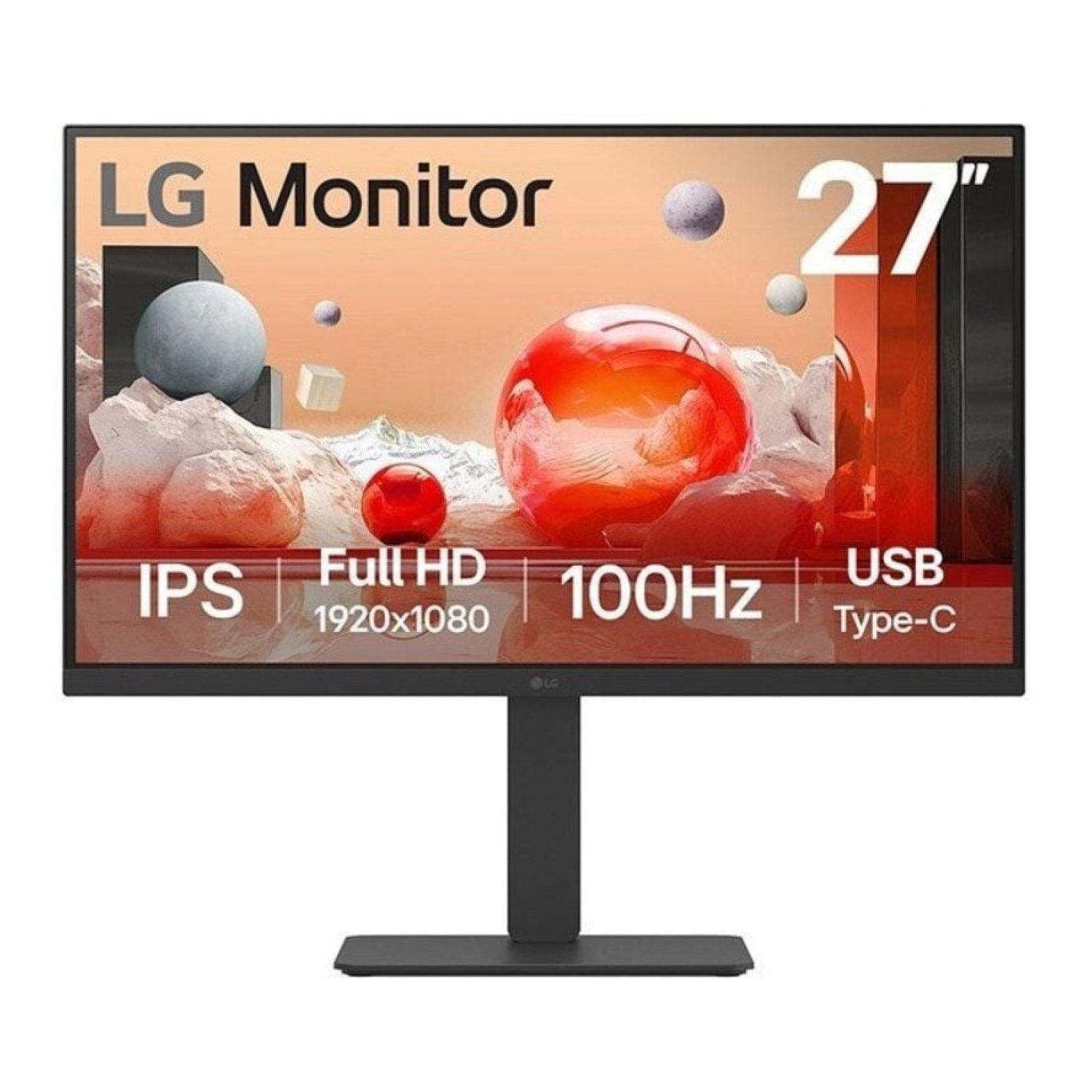 LG Monitor Profesional 27" · Full HD · Regulable en altura · Multimedia
