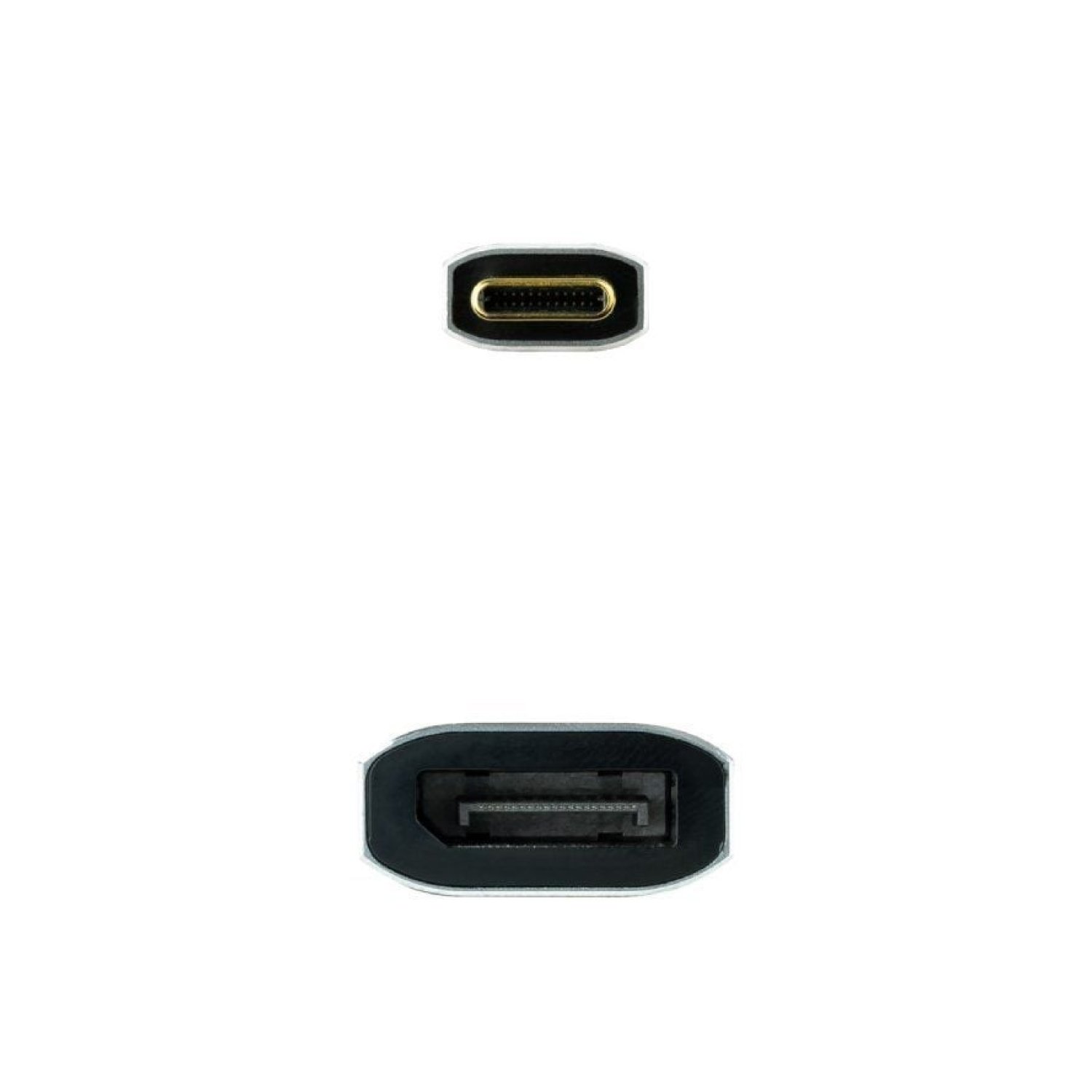 Nanocable · Conversor USB-C a DisplayPort · 15cm · Gris