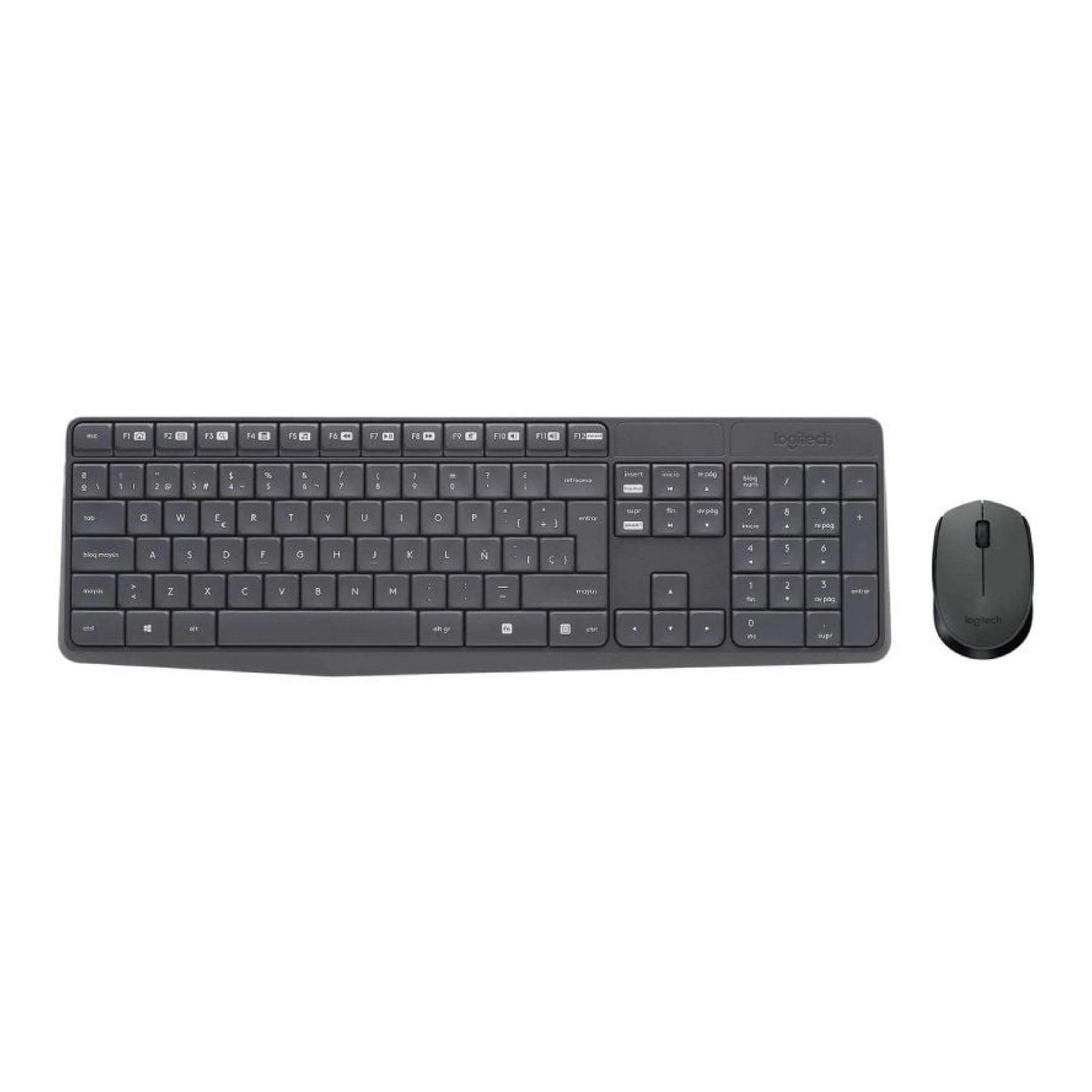 Logitech MK235 · Teclado y Ratón Inalámbricos · 2.4GHz · Pilas Incluidas