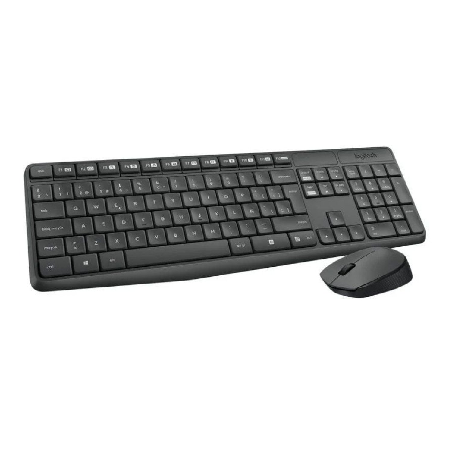 Logitech MK235 · Teclado y Ratón Inalámbricos · 2.4GHz · Pilas Incluidas