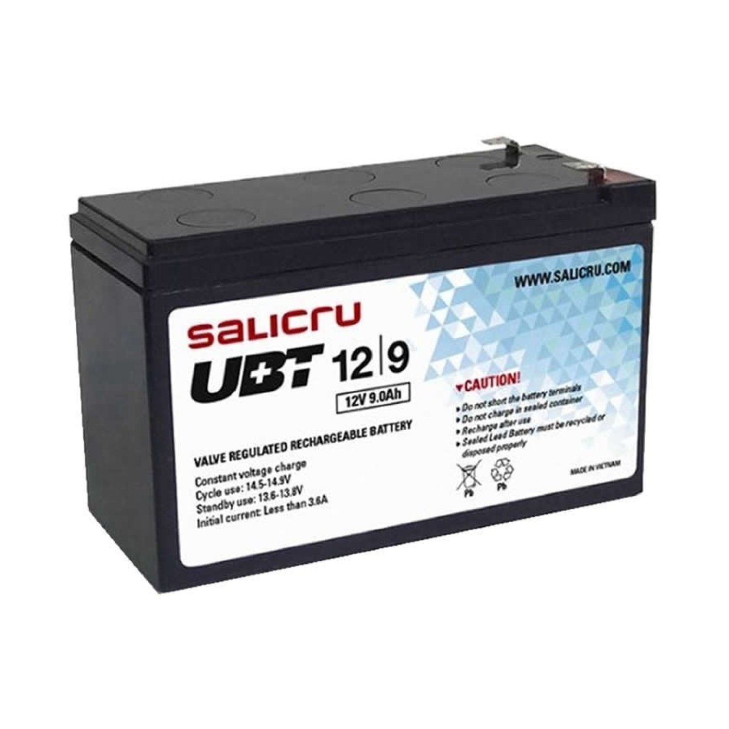 Salicru UBT 12/9 · Batería Compatible SAI · 12V 9Ah