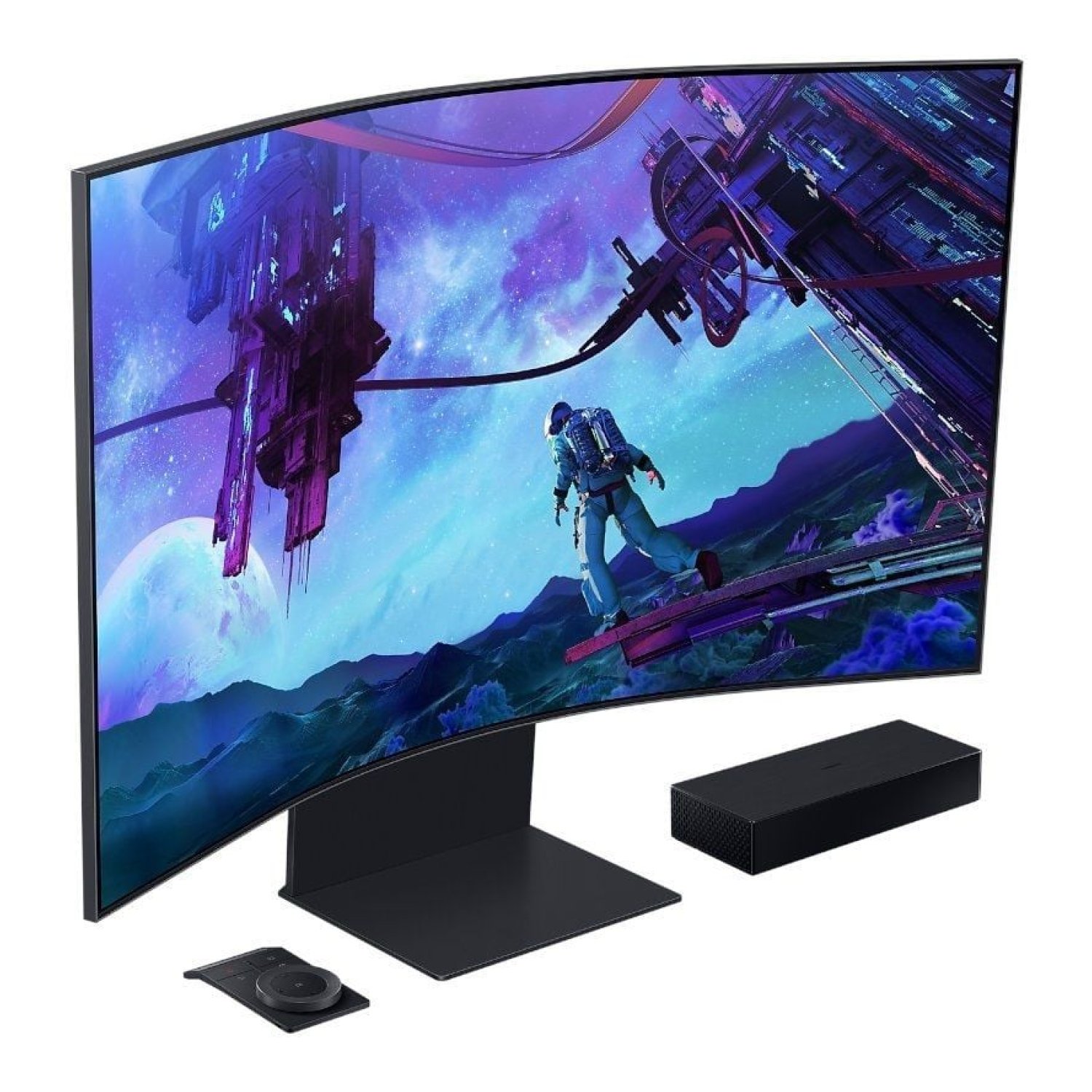 Samsung Odyssey Ark · Monitor Gaming Curvo 55" · 4K · 165Hz · 1ms · Regulable altura