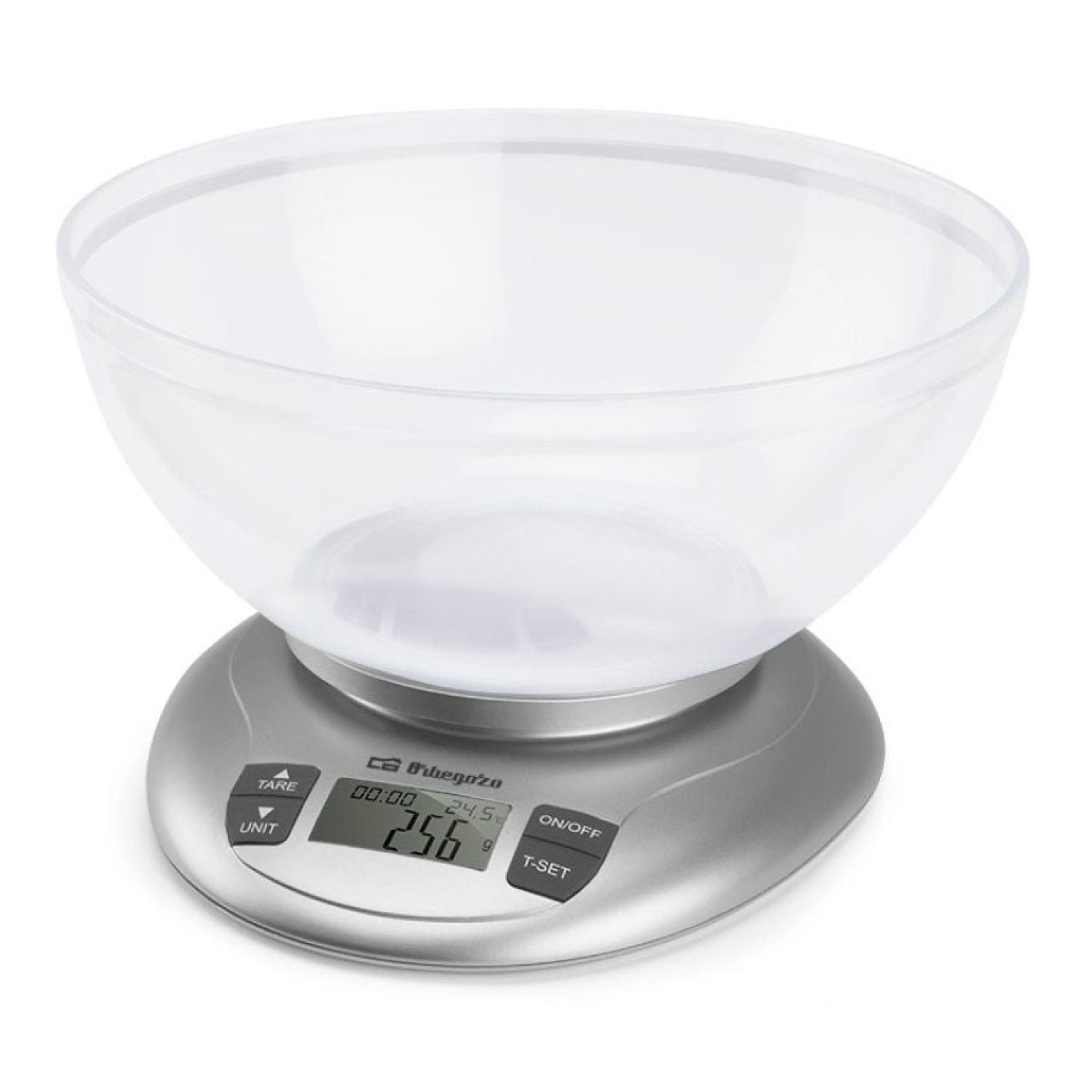 Orbegozo PC 2017 A · Báscula Electrónica · 3,5kg · Plata