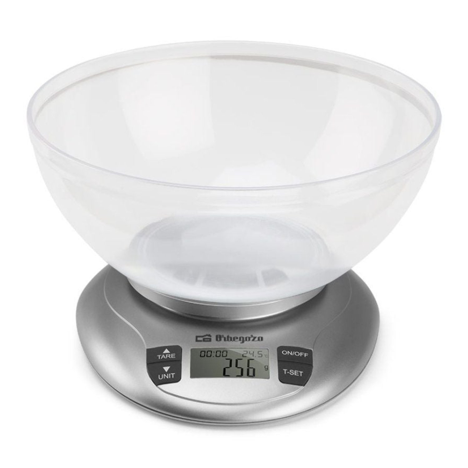 Orbegozo PC 2017 A · Báscula Electrónica · 3,5kg · Plata