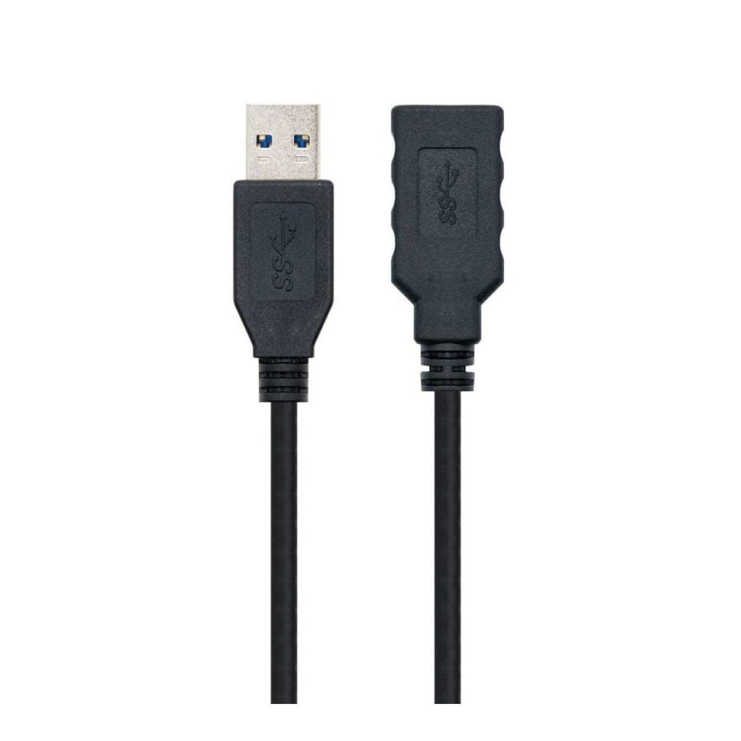 Nanocable · Cable Alargador USB 3.0 · 1m · USB Macho-Hembra · Negro