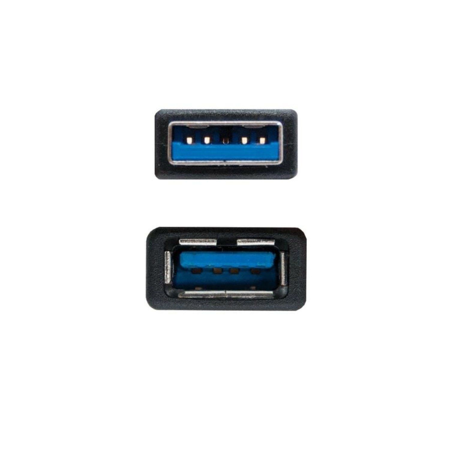Nanocable · Cable Alargador USB 3.0 · 1m · USB Macho-Hembra · Negro