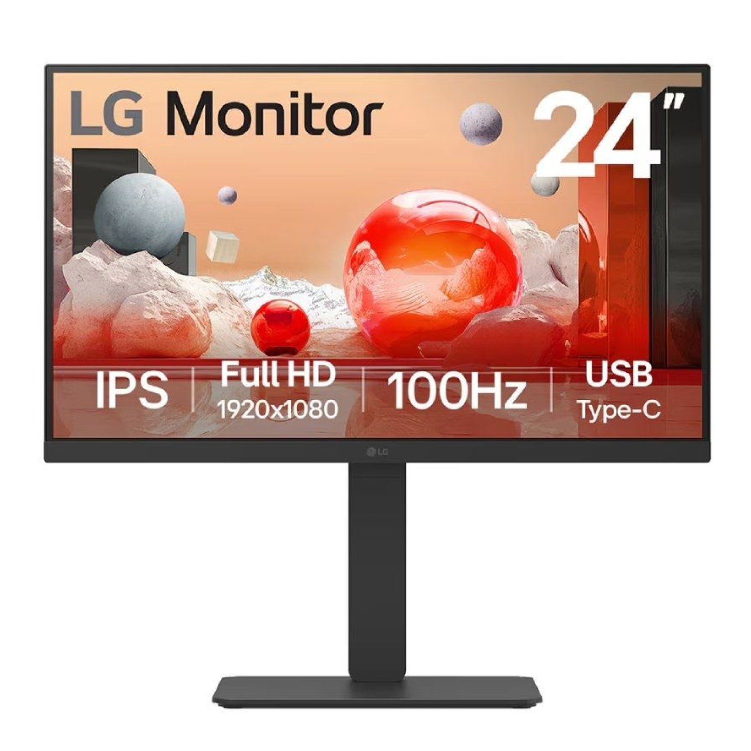 LG Monitor Profesional 24BA650-B · 23,8" Full HD · Multimedia · Negro