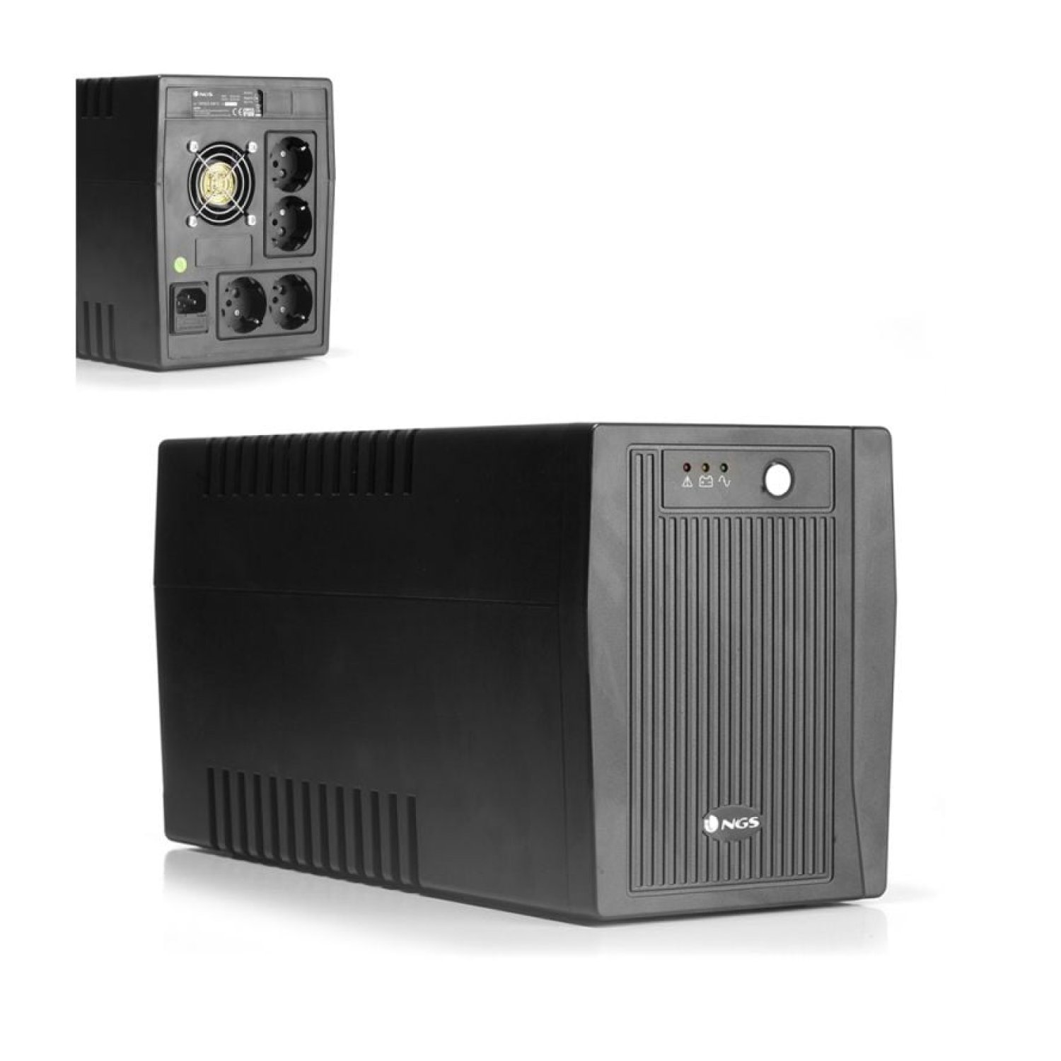 NGS Fortress 2000 V2 · SAI Offline · 1500VA/900W · 4 Salidas · Torre