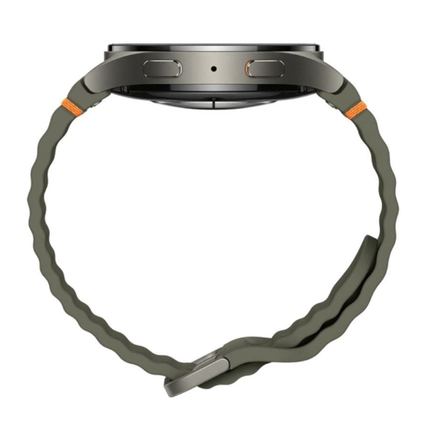 Samsung Galaxy Watch 7 · Notificaciones · Frecuencia Cardíaca · GPS · Verde