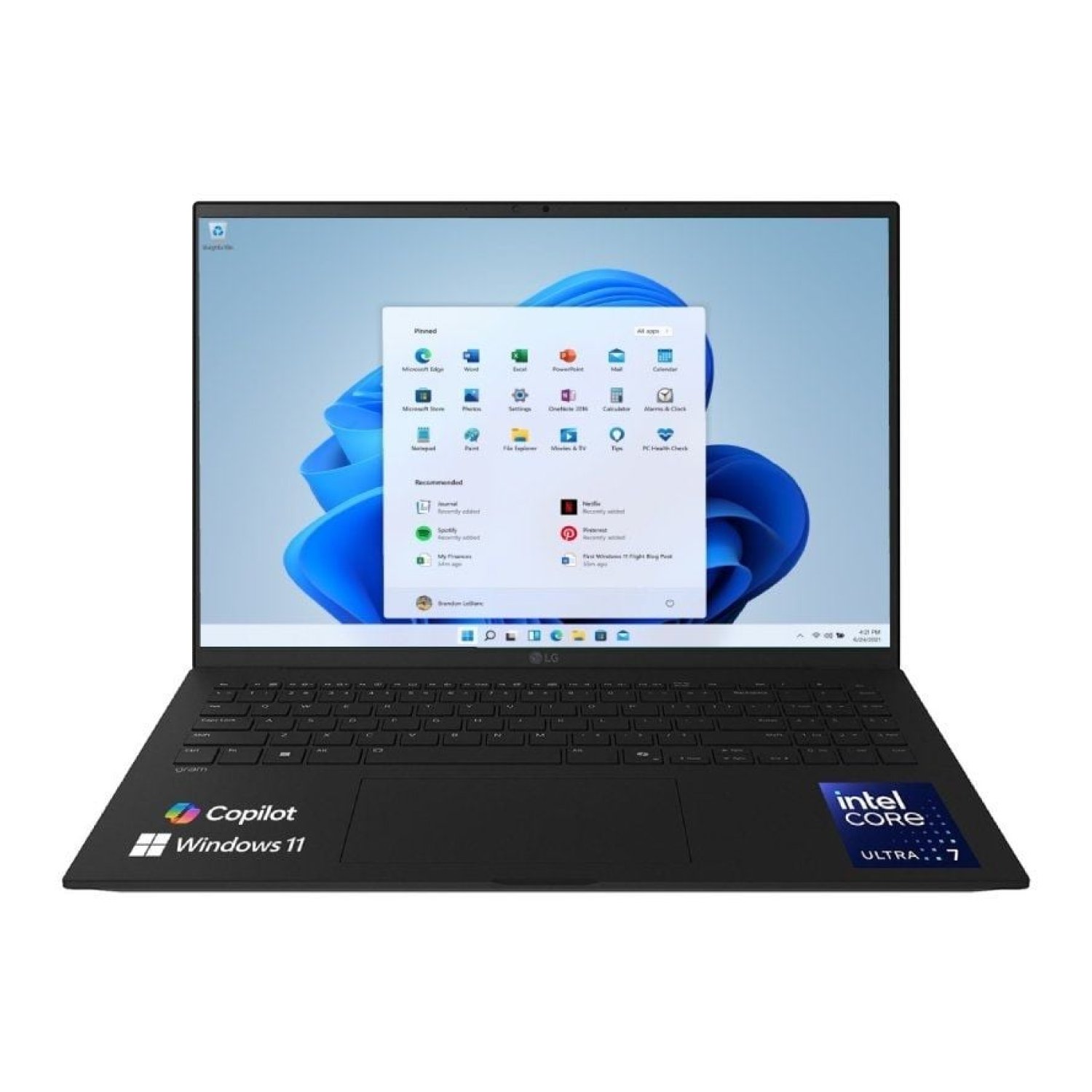 LG Gram 16 · Intel Core Ultra 7-255H · 32GB RAM · 1TB SSD · Windows 11