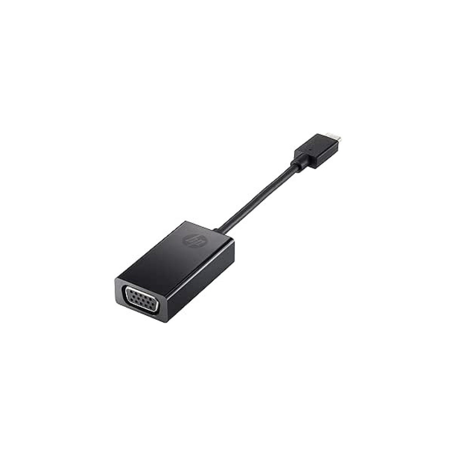 HP · Conversor USB Tipo-C a VGA · 7,6cm · Negro