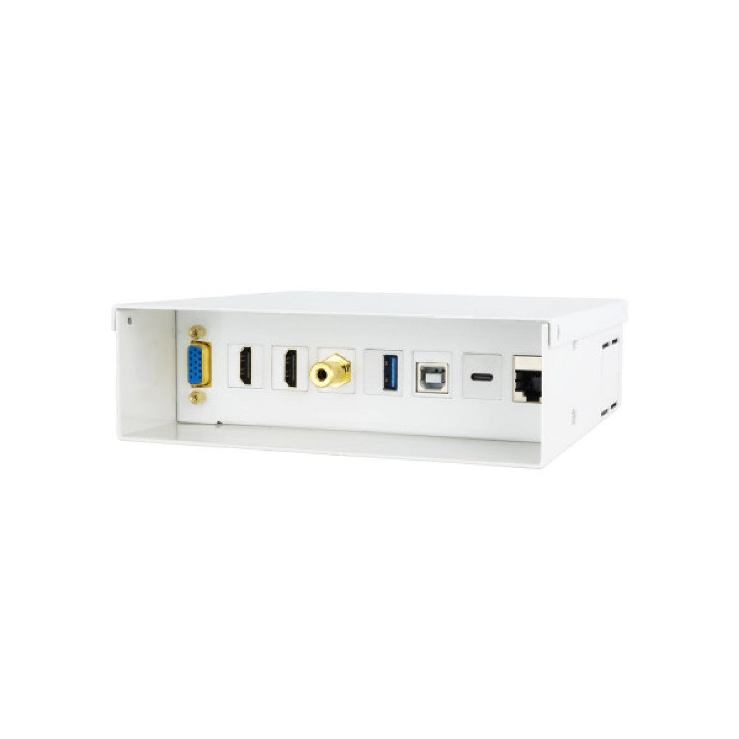 Nanocable · Caja de Conexiones · VGA · 2x HDMI · Jack 3.5 · USB 3.0 · USB-C · RJ45