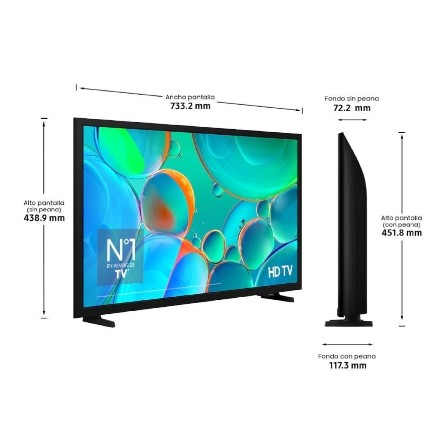 Samsung H5005 · 32" · HD · Smart TV · WiFi