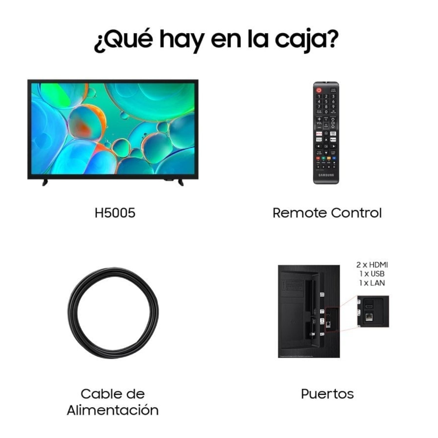 Samsung H5005 · 32" · HD · Smart TV · WiFi