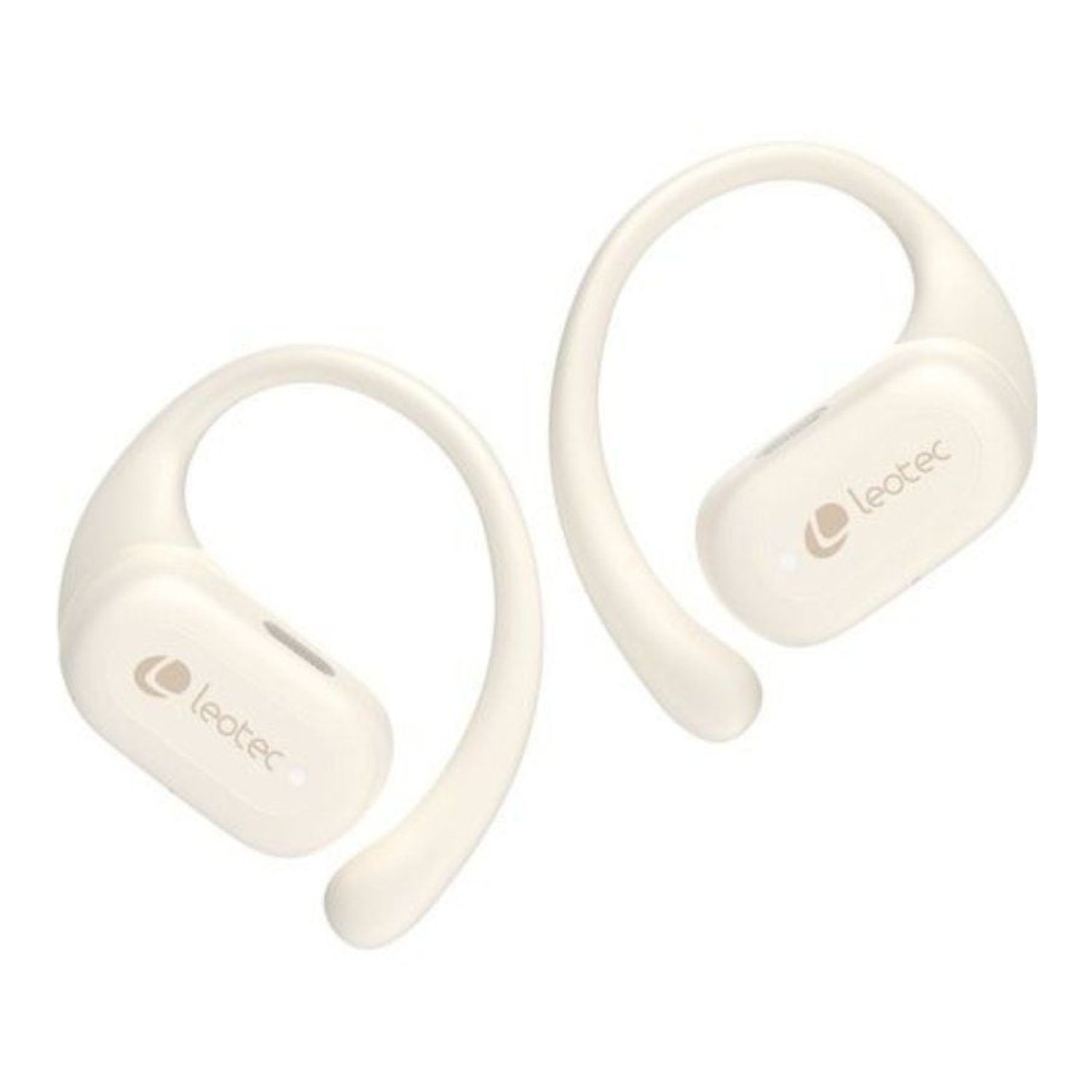 Leotec Open Air Zenith Sport · Auriculares Bluetooth · Estuche Carga · 6,5h Autonomía · Beige