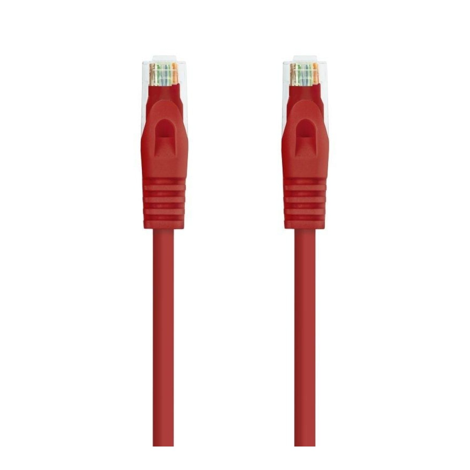 Nanocable Cable RJ45 UTP Cat.6A · 25cm · LSZH · Rojo