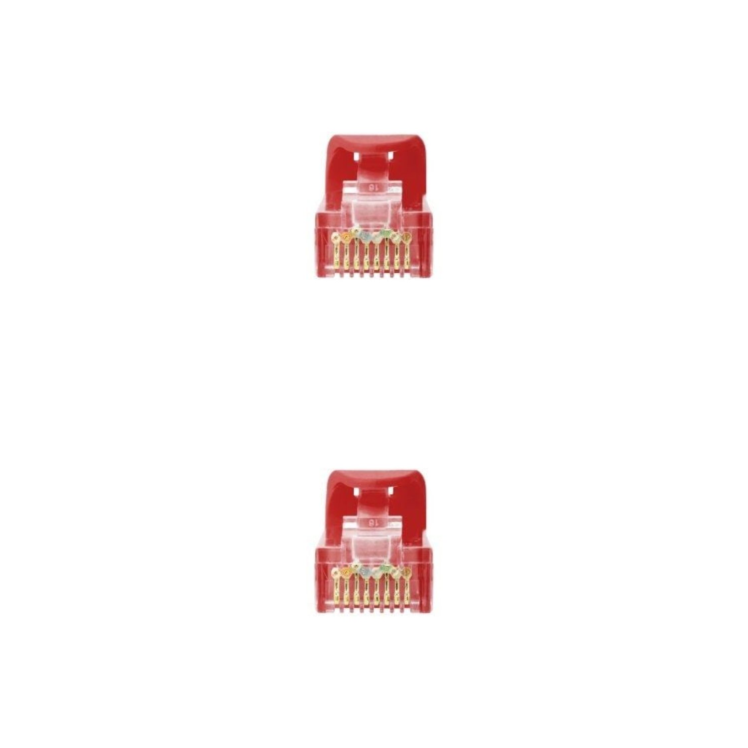 Nanocable Cable RJ45 UTP Cat.6A · 25cm · LSZH · Rojo
