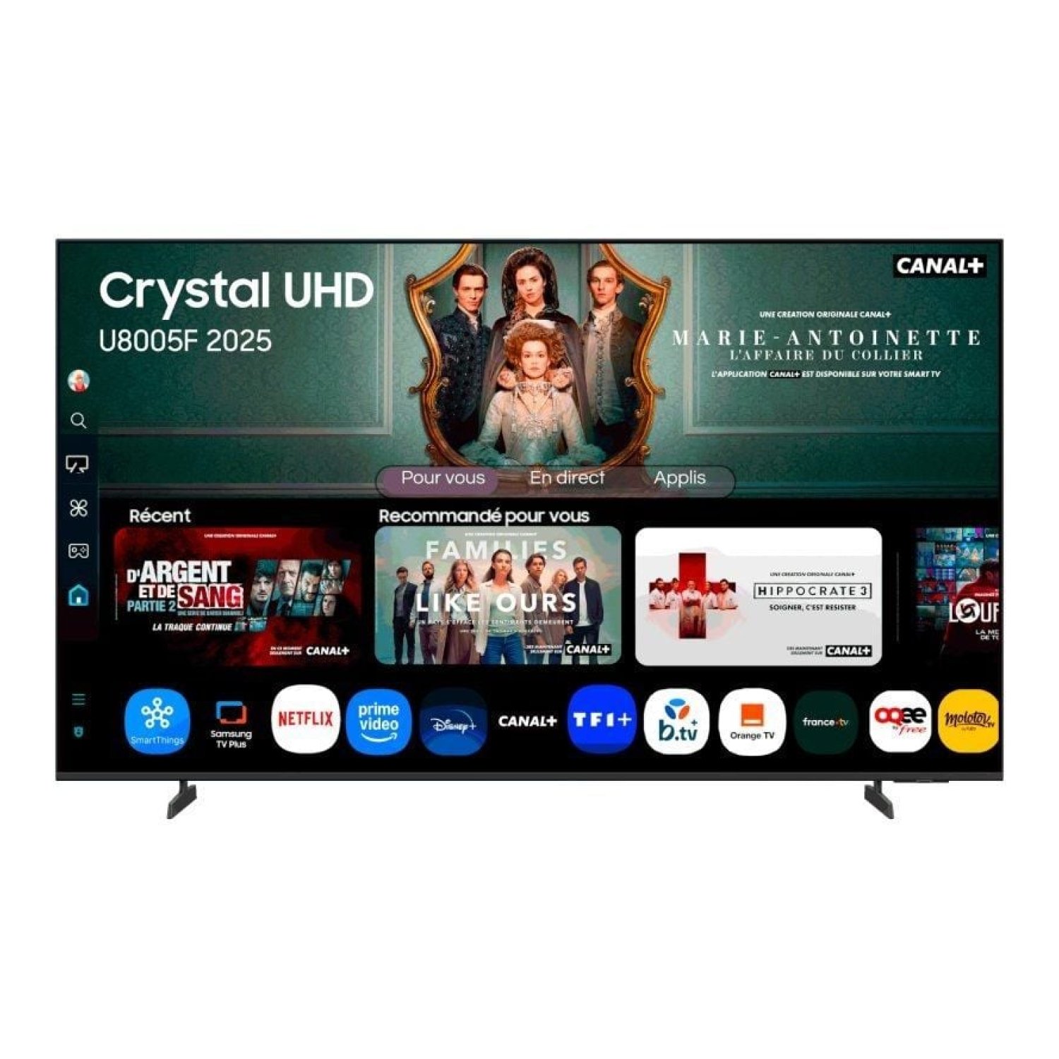 Televisor Samsung Crystal UHD U8005F TU65U8005FU 65"/ UltraHD 4K/ Smart TV/ WiFi