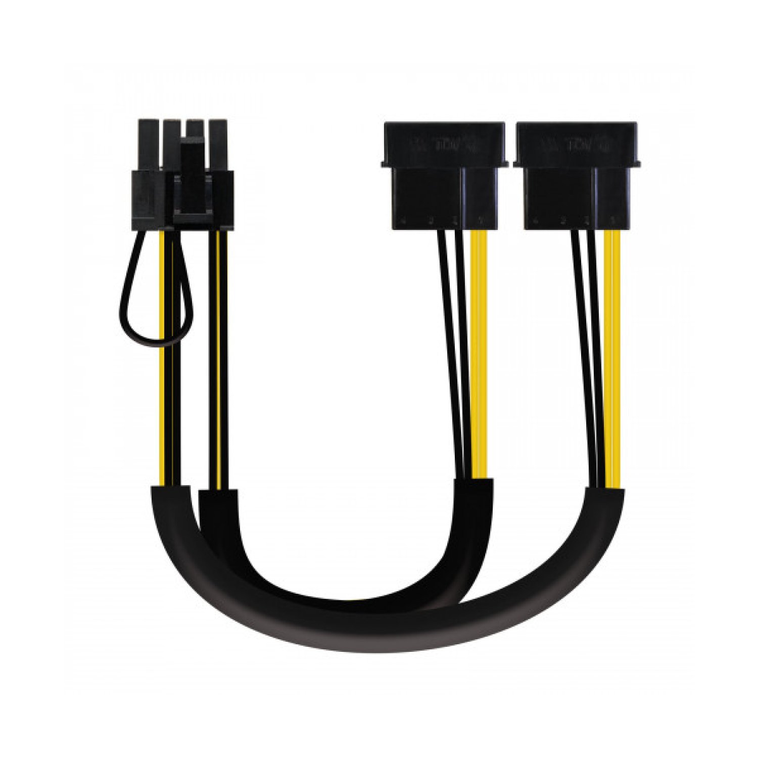 Nanocable · Cable Alimentación Gráfica · 2x Molex a 6+2 PIN · 20cm