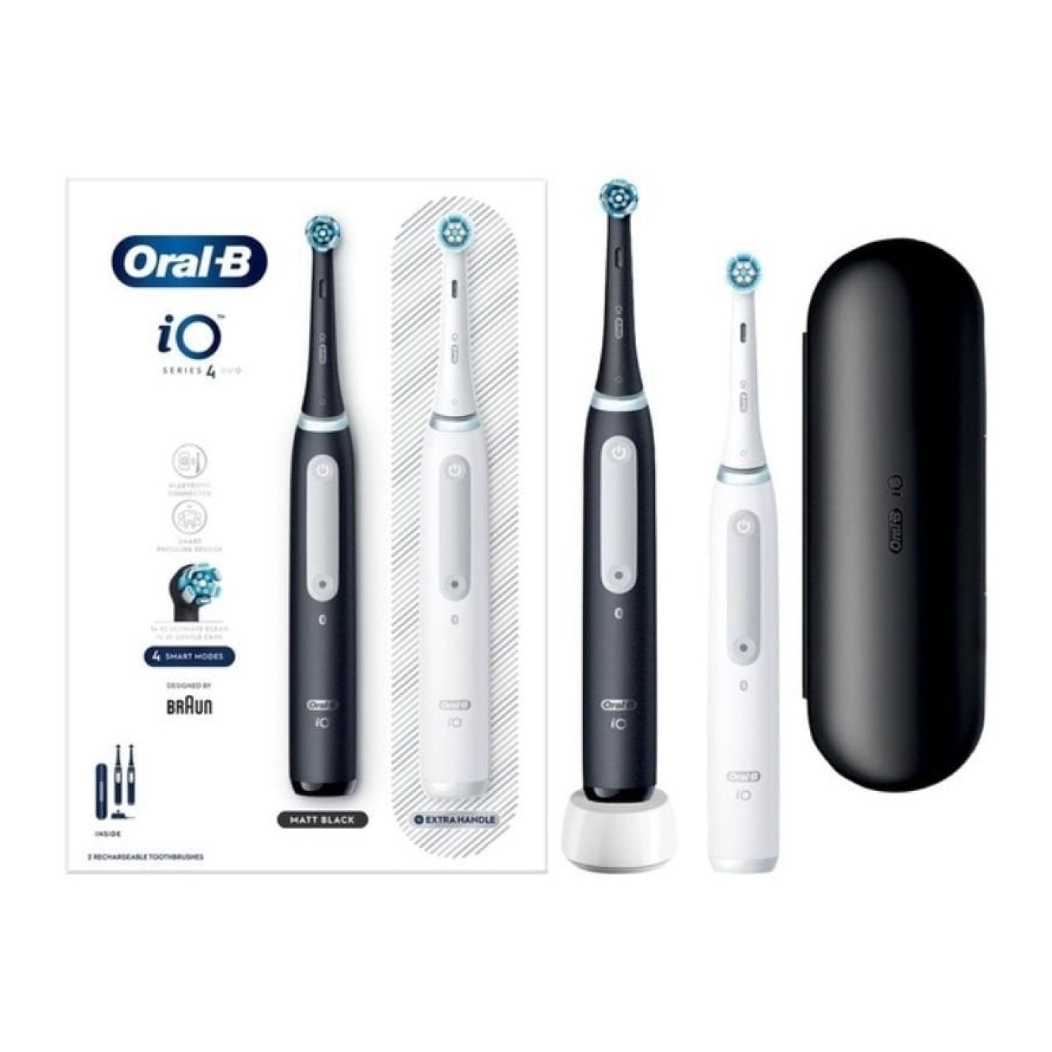Oral-B iO Series 4 · Cepillo Dental Eléctrico Dúo · Con Funda
