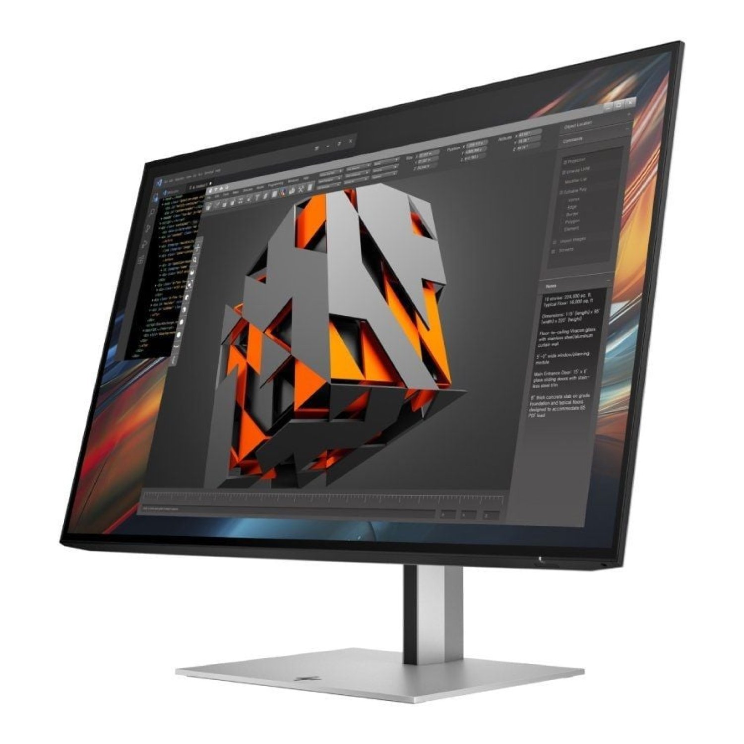 HP Pro Serie 7 · Monitor 24" · WUXGA · Regulable en Altura · Plata