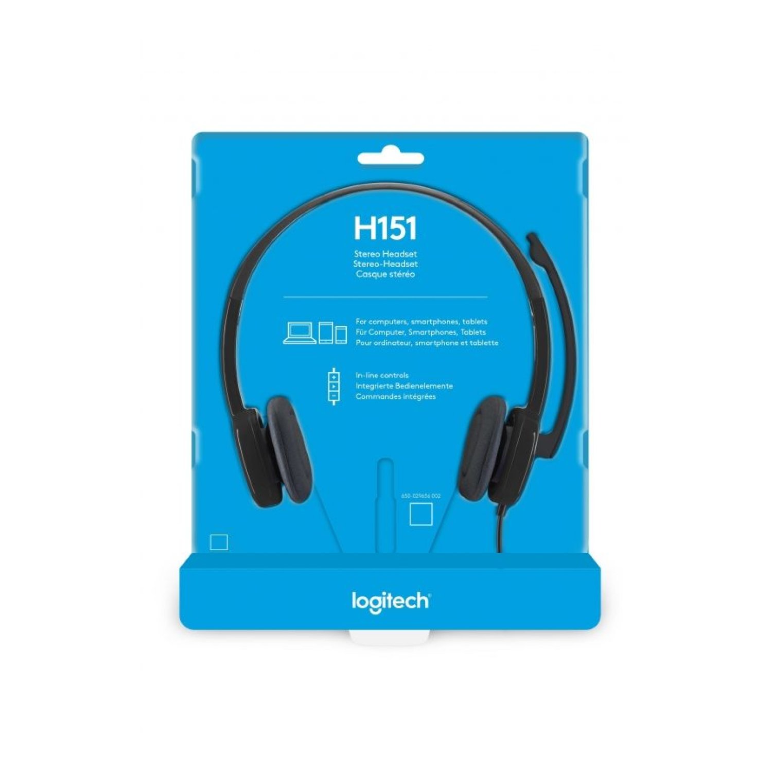 Logitech H151 · Auriculares con Micrófono · Jack 3.5mm · Negros