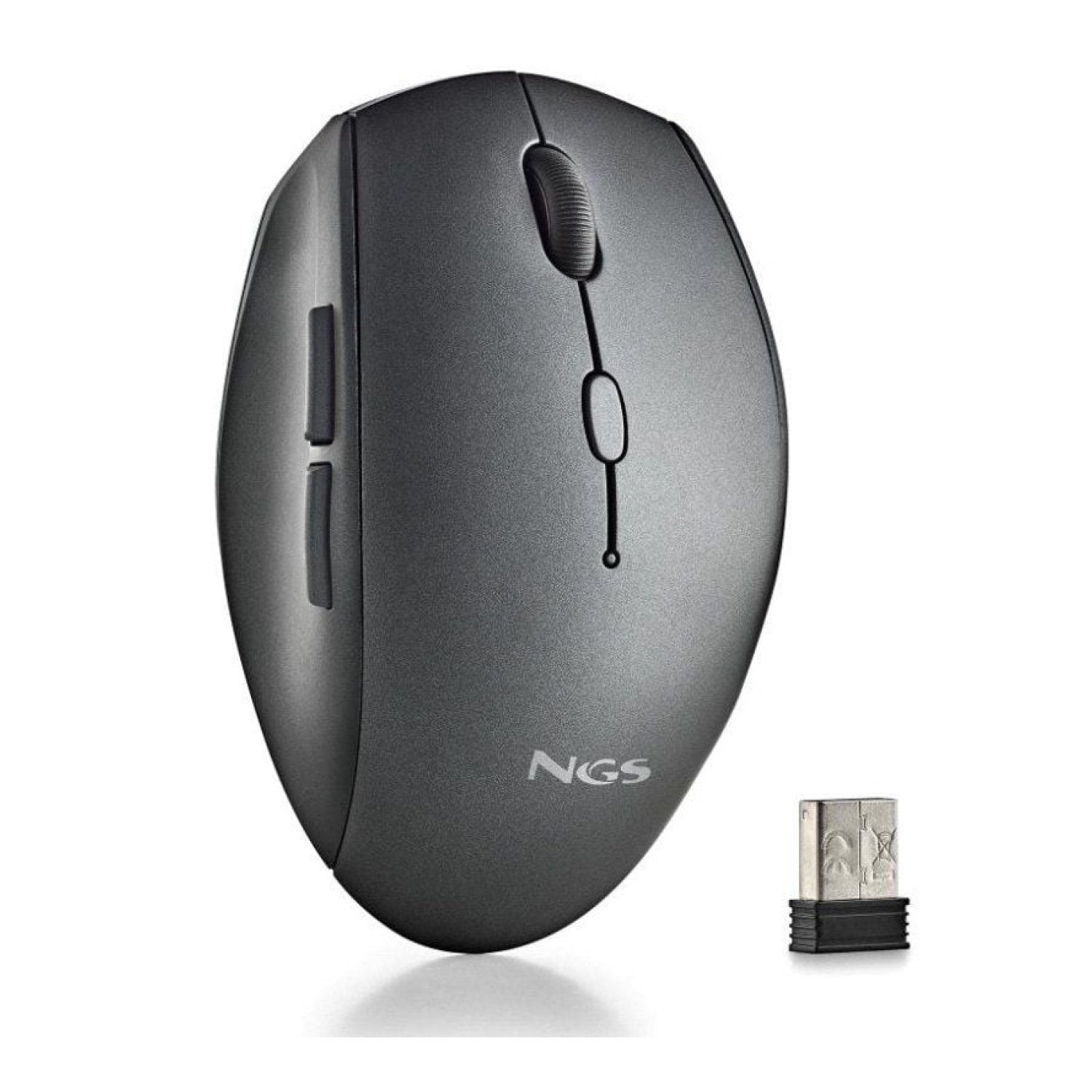 NGS Bee Black · Ratón Inalámbrico · 1600 DPI