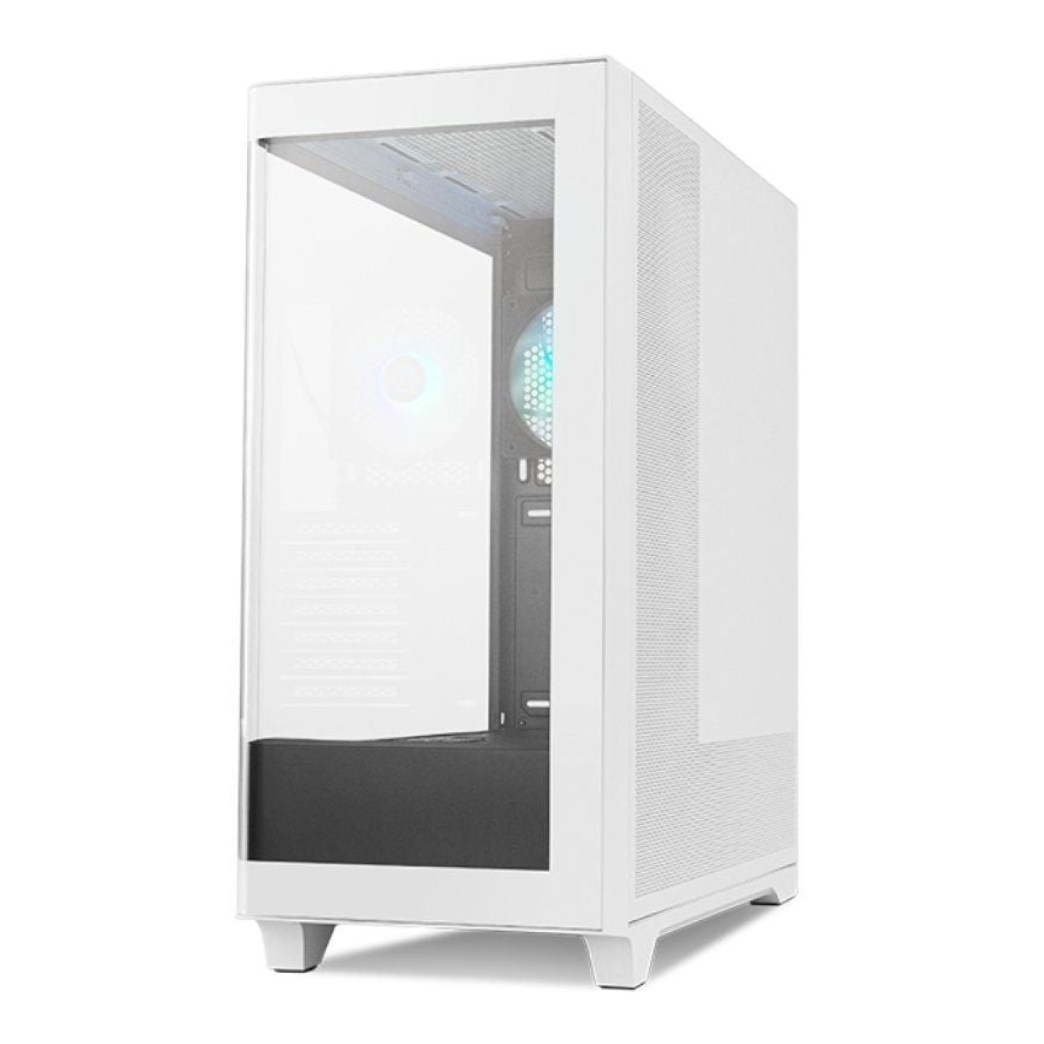 Nox Hummer Ether · Caja Semitorre Gaming ATX · Blanca y Negra