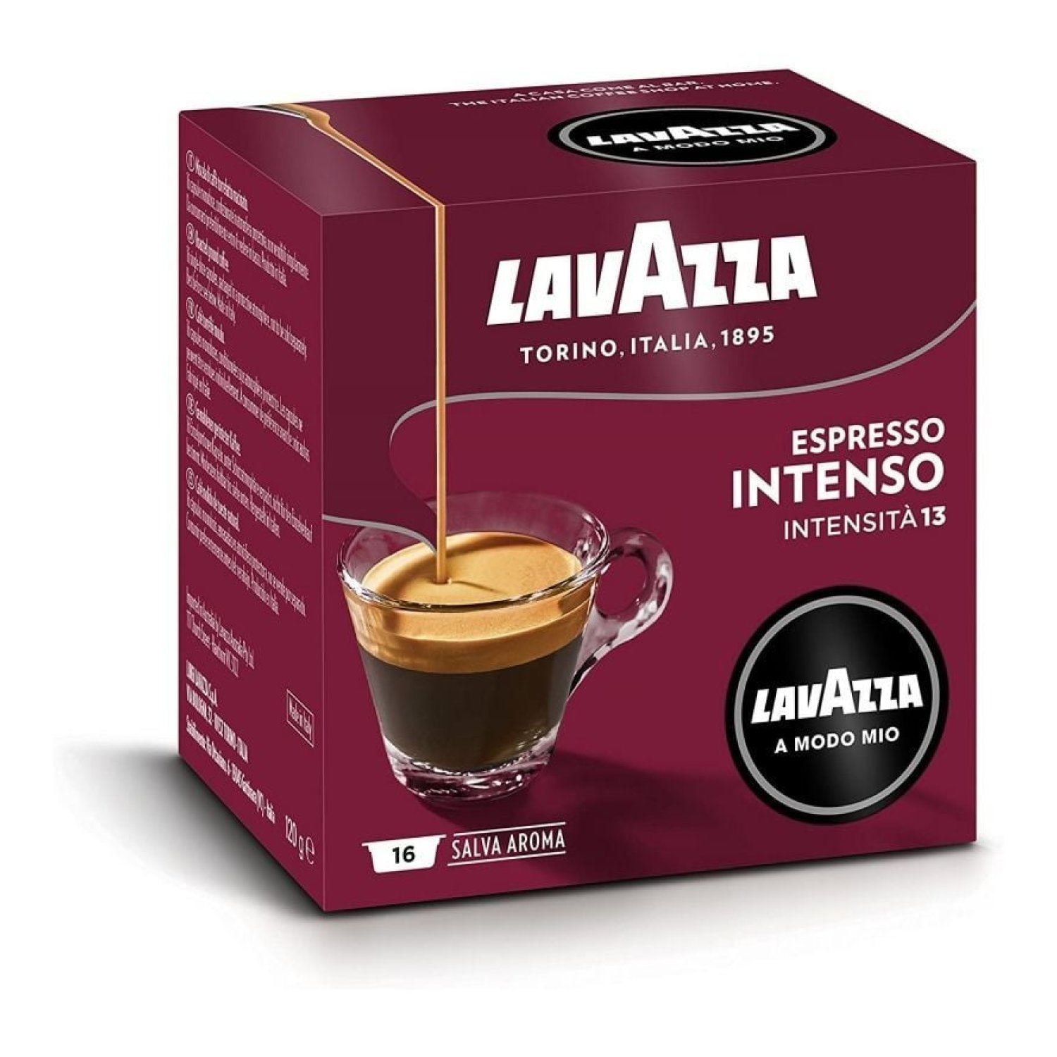 Lavazza Intensamente · Cápsulas A Modo Mio · Caja 16 unidades