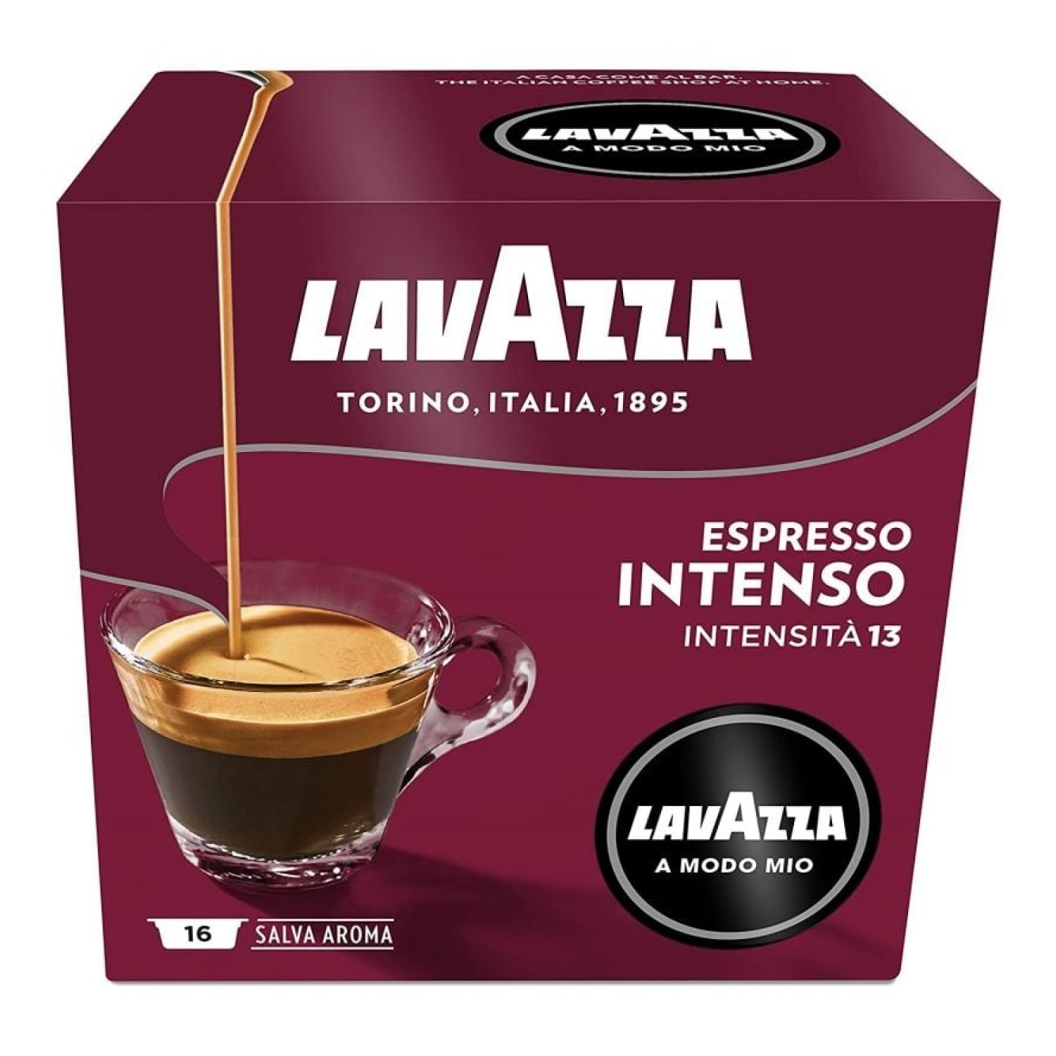 Lavazza Intensamente · Cápsulas A Modo Mio · Caja 16 unidades