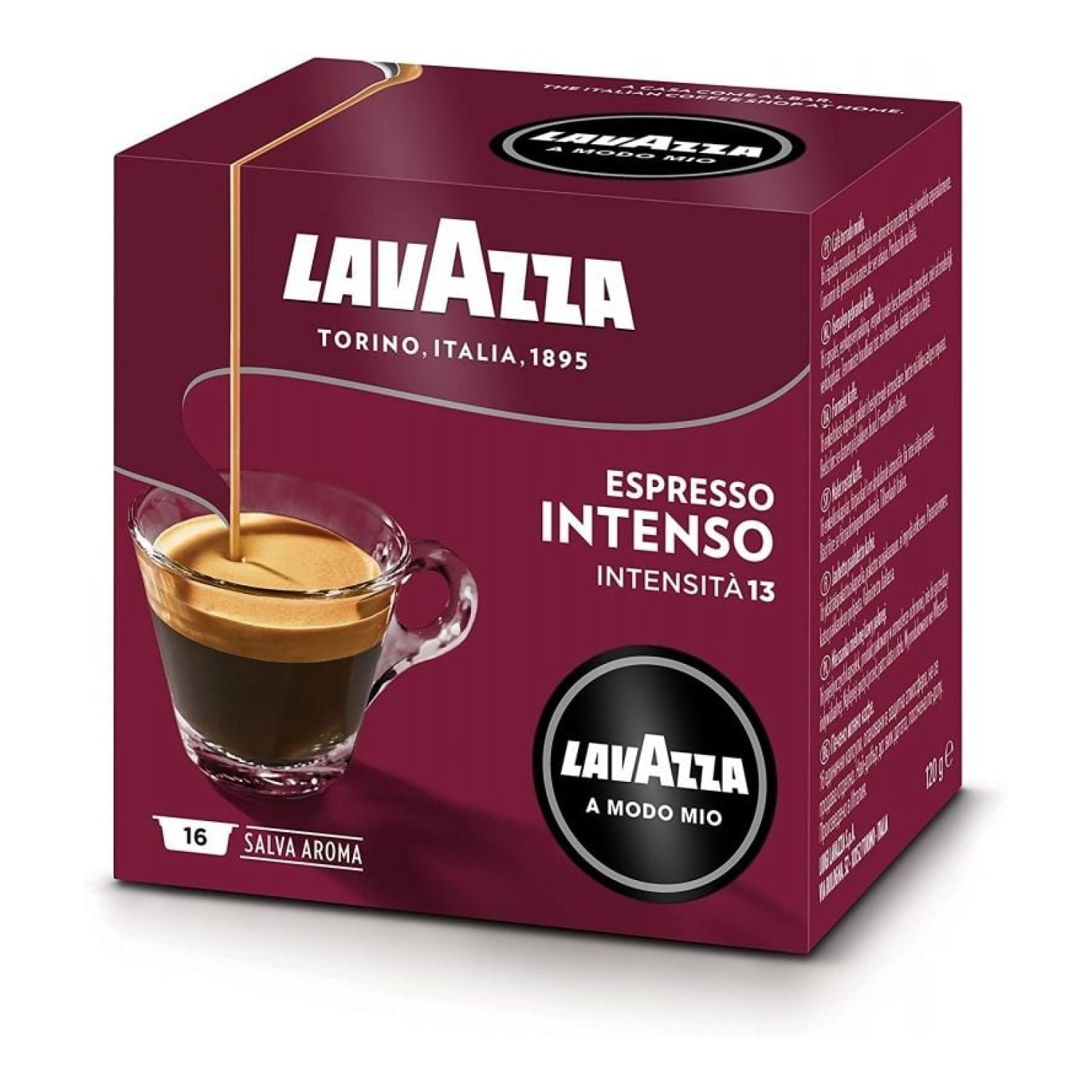 Lavazza Intensamente · Cápsulas A Modo Mio · Caja 16 unidades