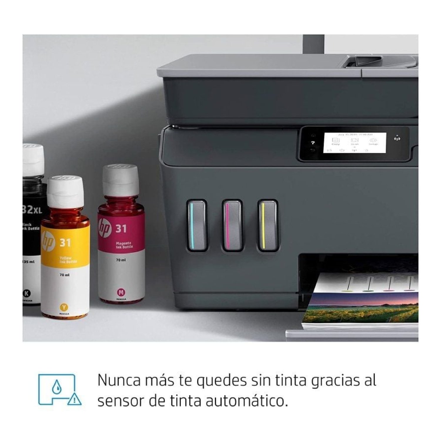HP Smart Tank Plus 655 · Multifunción · WiFi · Fax · Negra