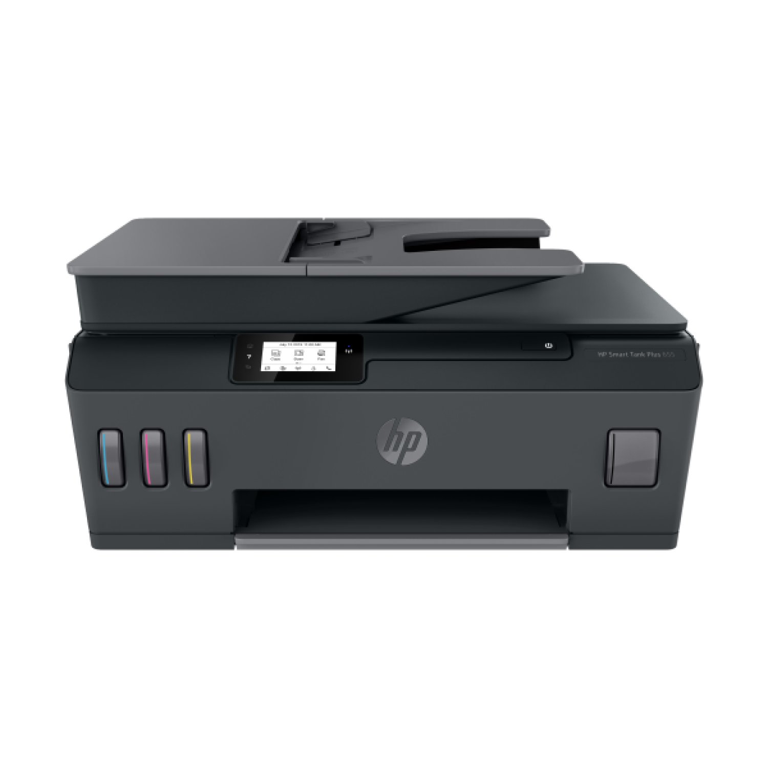 HP Smart Tank Plus 655 · Multifunción · WiFi · Fax · Negra