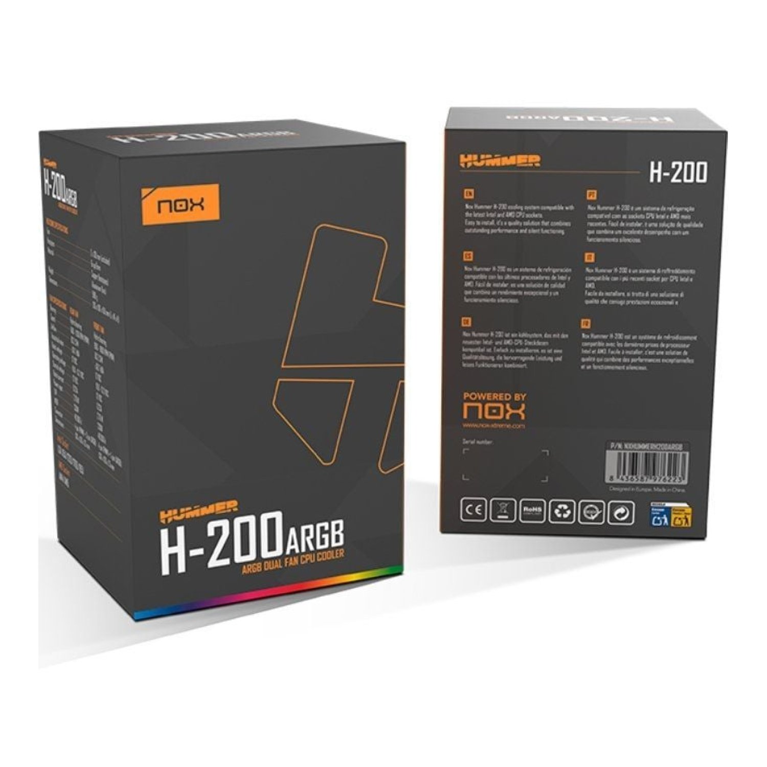 Nox H-200 ARGB · Ventilador Disipador · 13cm · Gaming