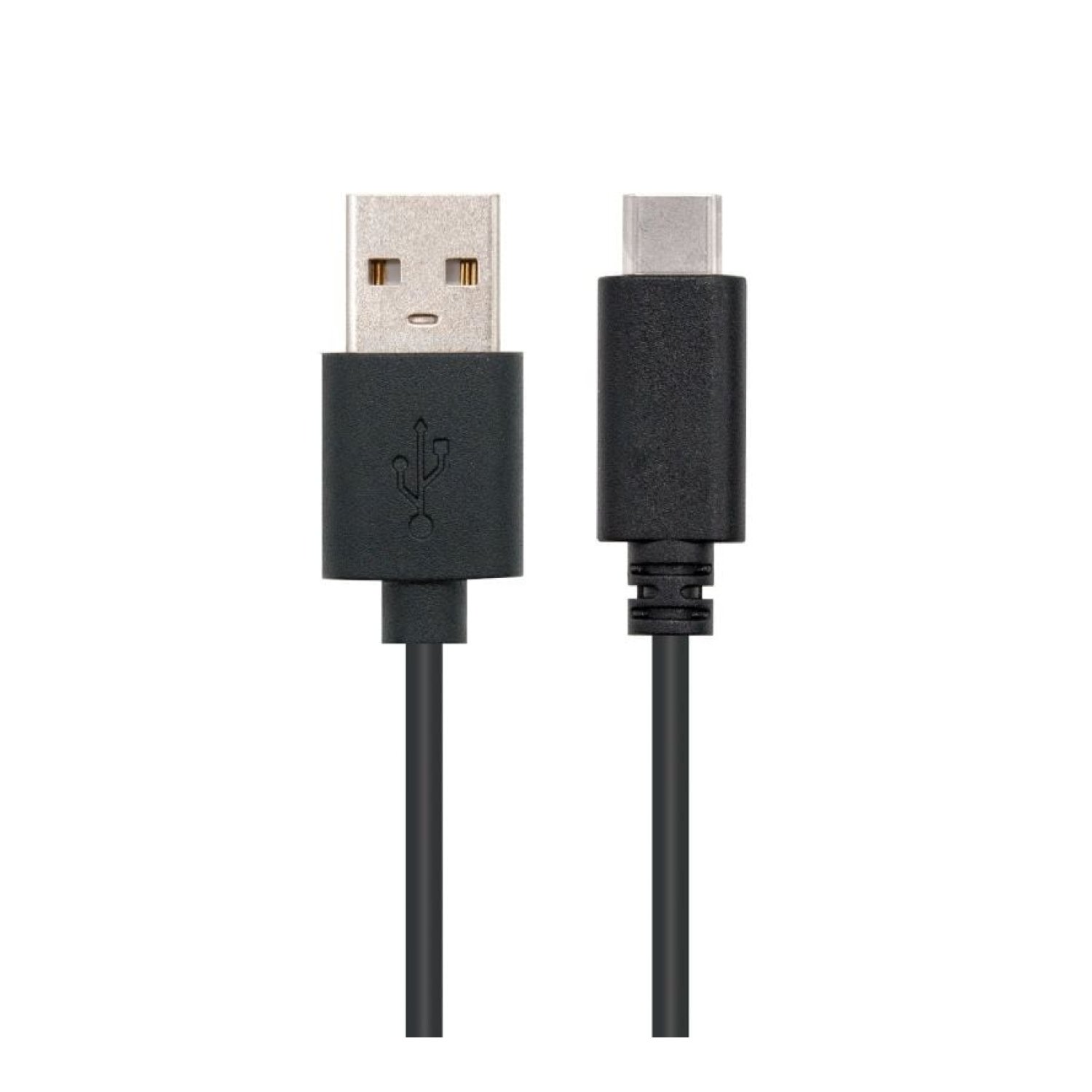Nanocable · Cable USB 2.0 · USB-C a USB-A · 480Mbps · 1m · Negro
