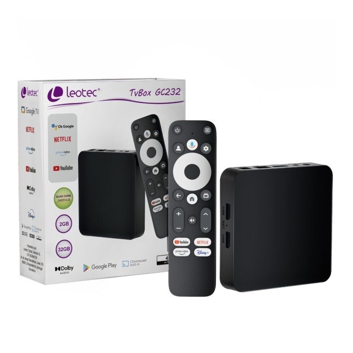 Leotec Android TV Box 4K · 32GB