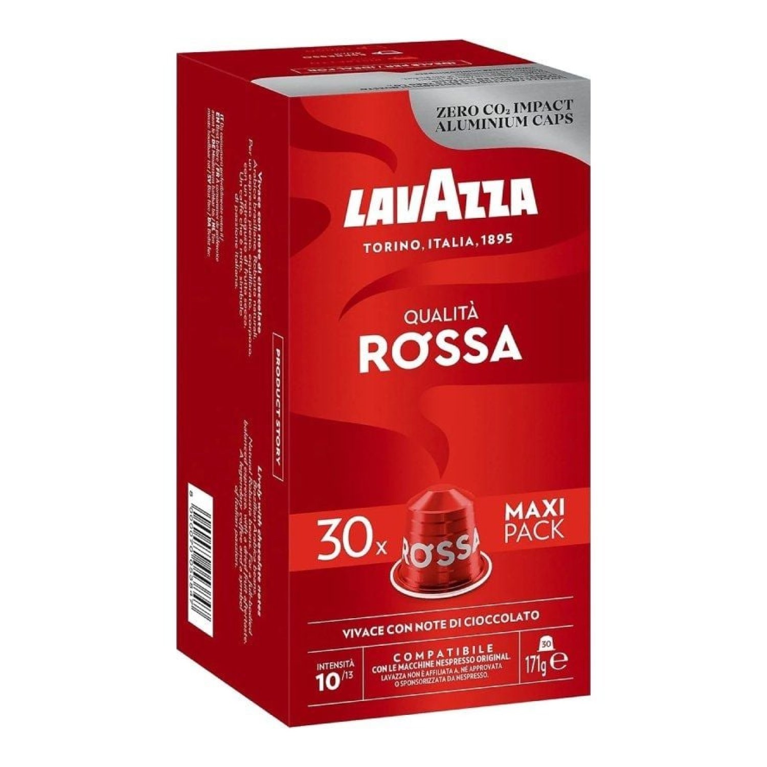 Lavazza Qualitá Rossa · Cápsulas Nespresso · Caja 30 Unidades