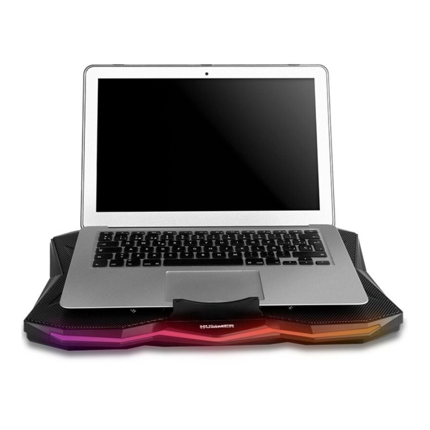 Nox Pro Stand · Base Refrigerante · Hasta 17,3" · Iluminación LED