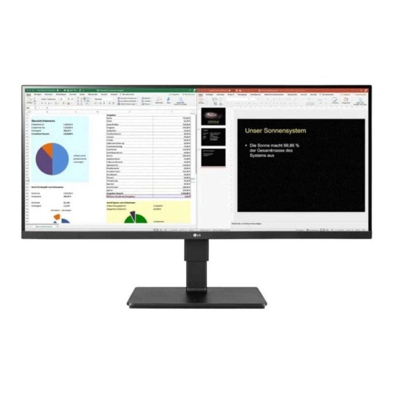Monitor Profesional Ultrapanorámico LG 34BR65F-B 34"/ WFHD/ Multimedia/ Regulable en altura/ Negro