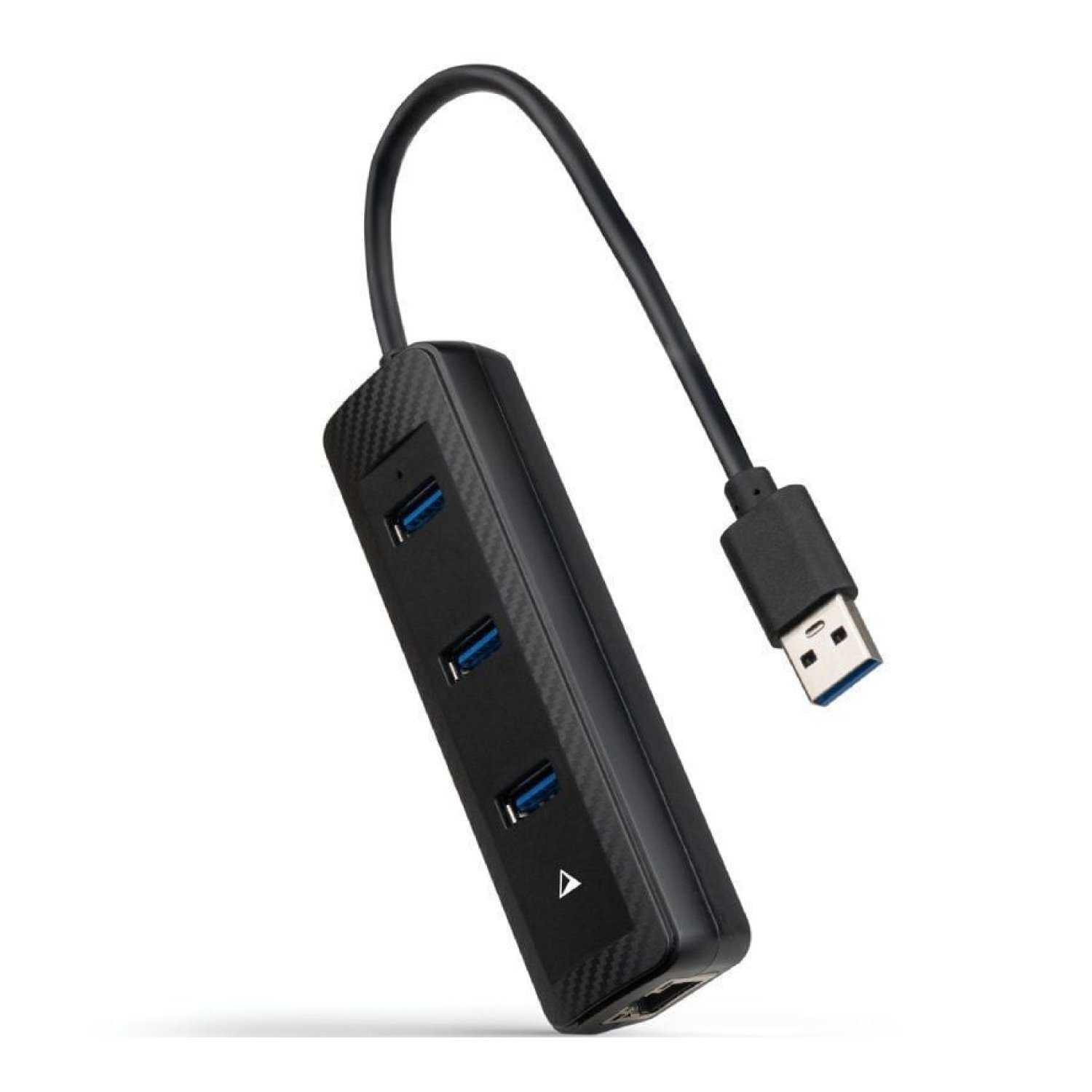 Nanocable Hub USB 3.0 · 3 Puertos USB · 1 RJ45 · Negro
