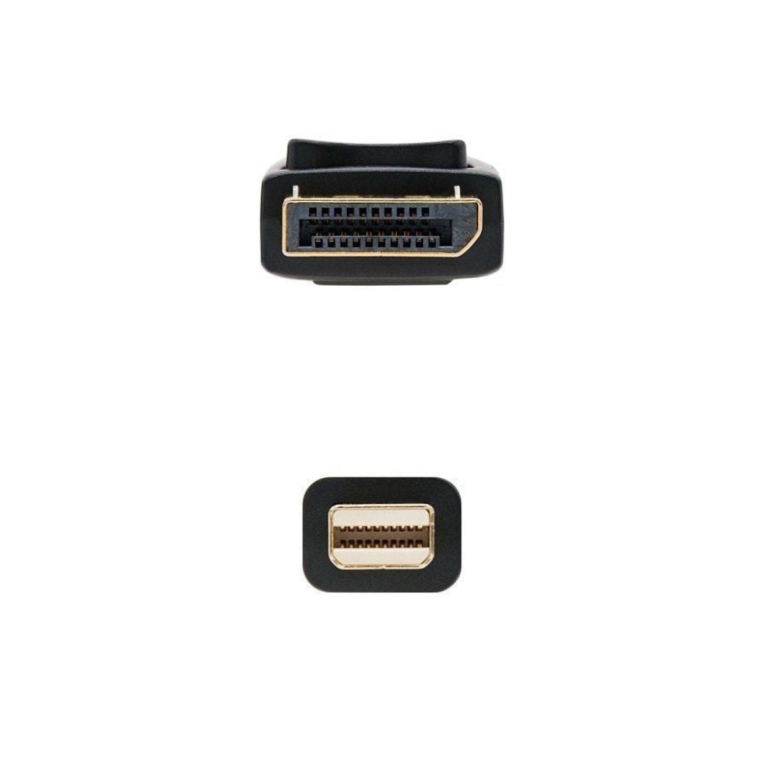 Nanocable Cable Mini DisplayPort 1.2 4K · 2m · Mini DP a DisplayPort · Negro