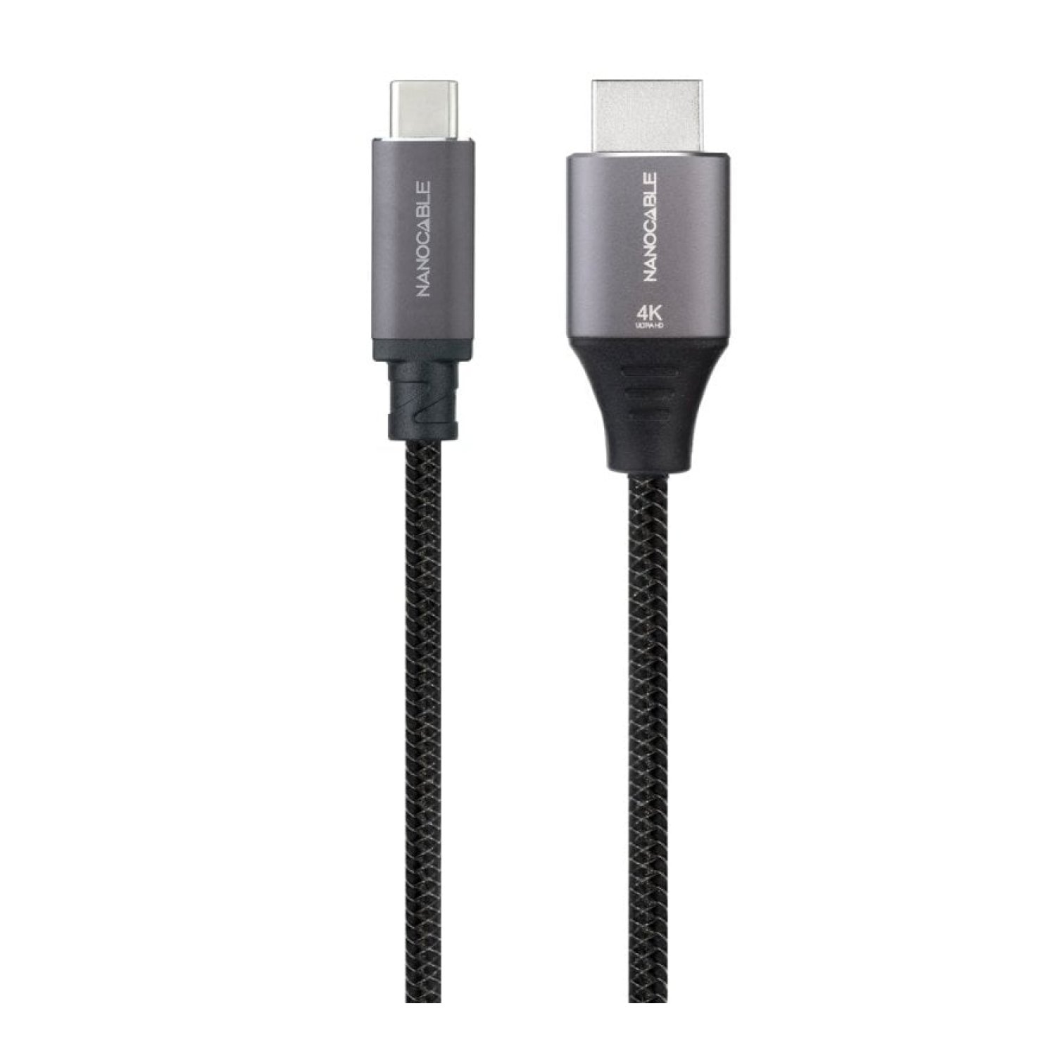 Nanocable · Cable USB-C a HDMI · 1,8m · Negro