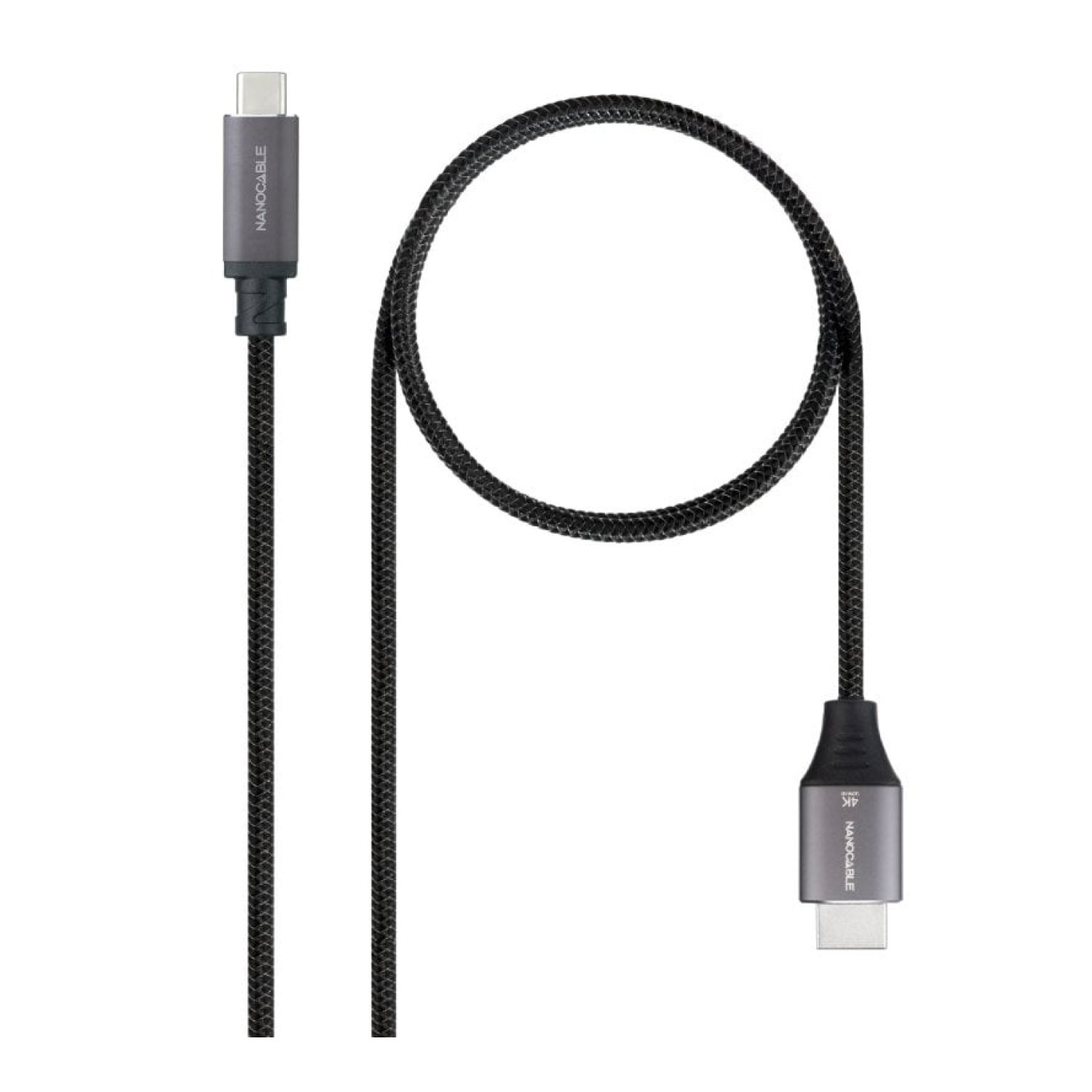 Nanocable · Cable USB-C a HDMI · 1,8m · Negro