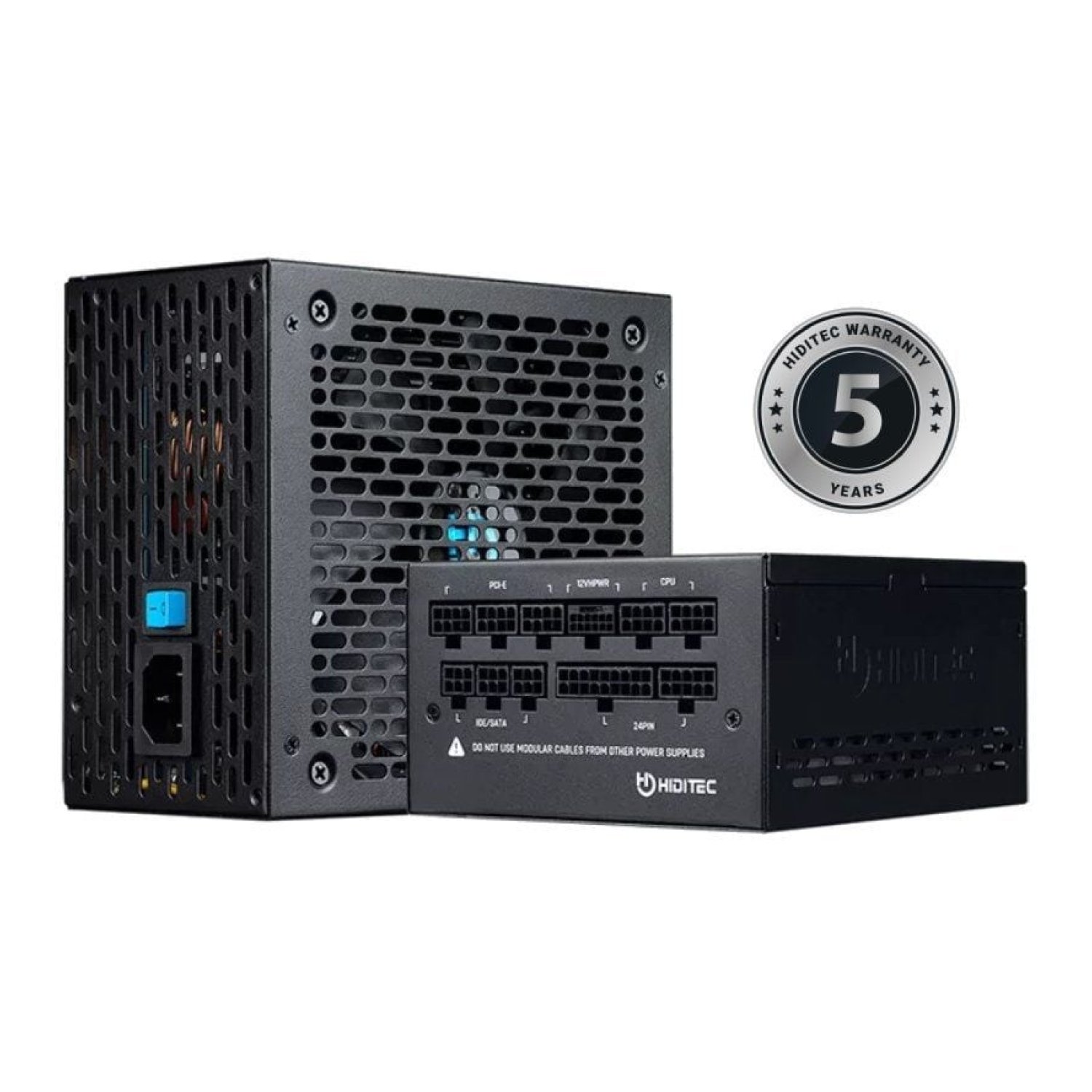 Hiditec GDX750 V2 · 750W · ATX 3.0 · PCIe 5.0 · 80 Plus Gold · Ventilador 14cm