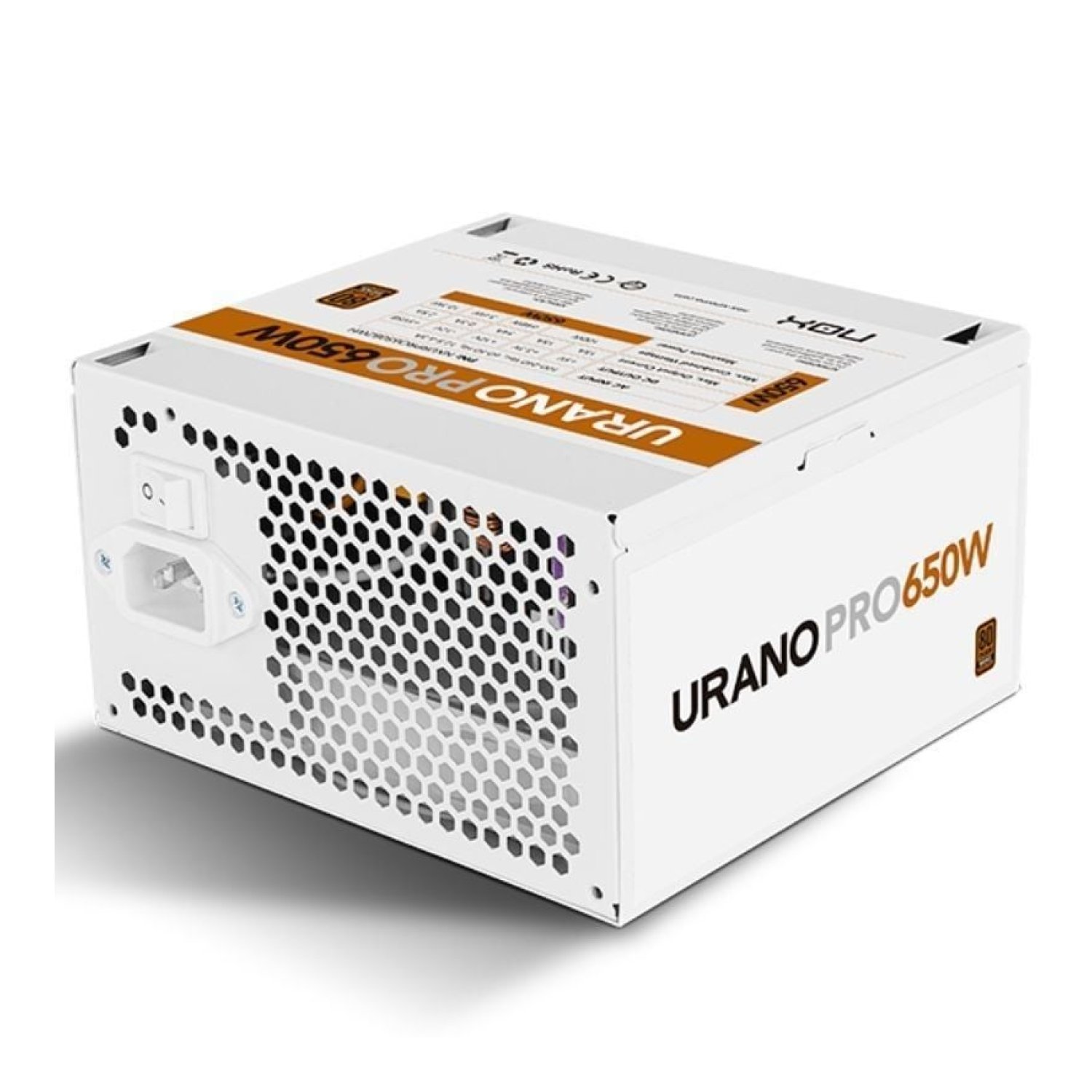 NOX Hummer Urano Pro · 650W · 80 Plus Bronze · Ventilador 12cm · Blanca