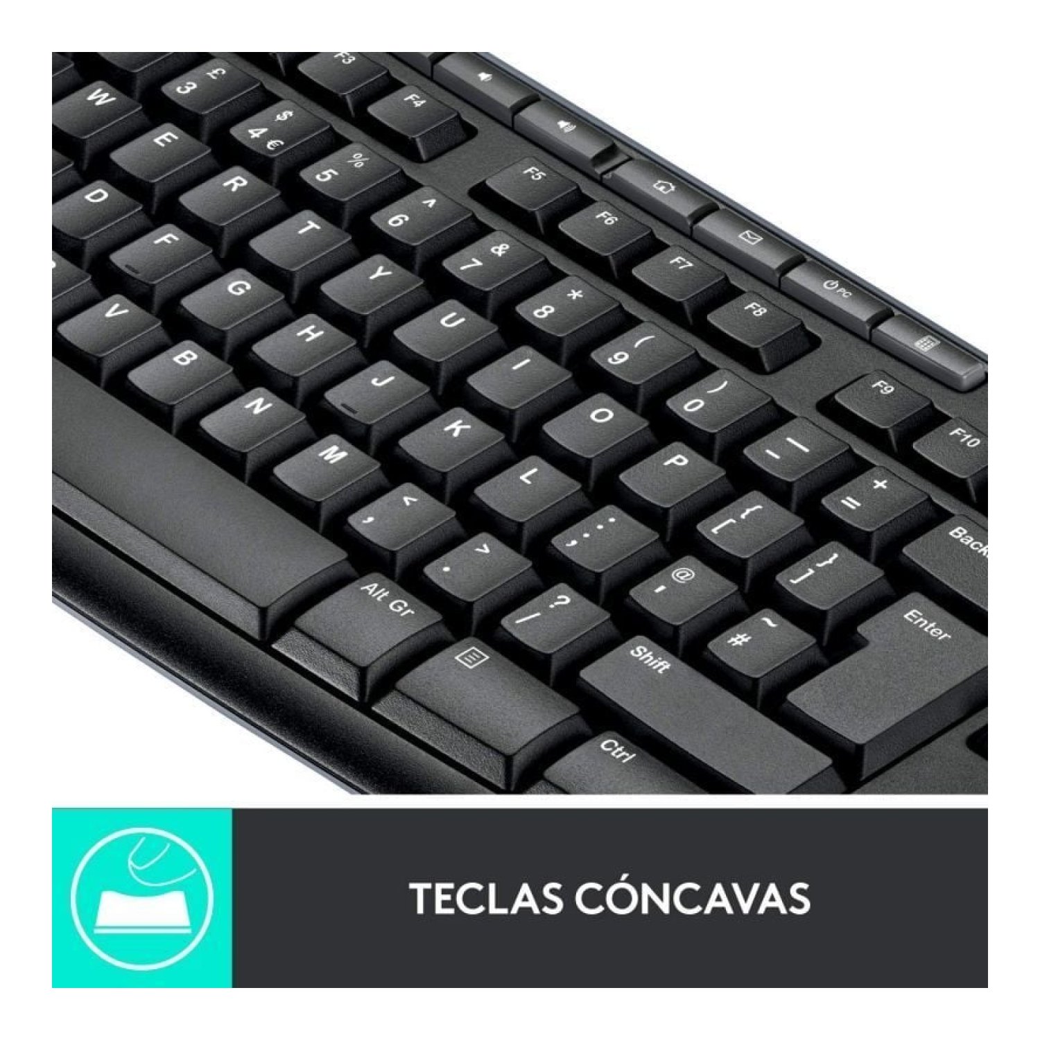 Logitech MK270 · Teclado y Ratón Inalámbricos · Conexión USB 2.4GHz