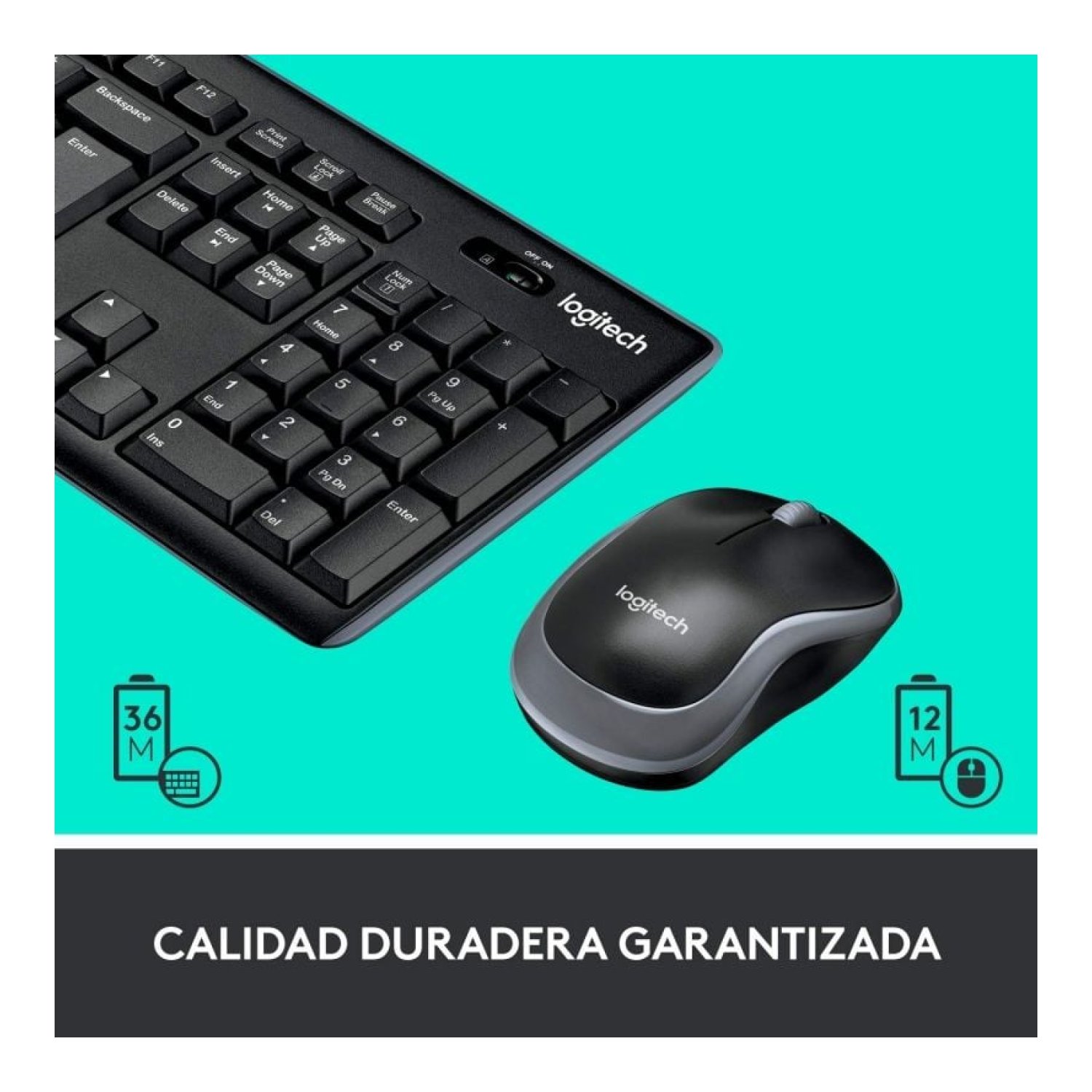 Logitech MK270 · Teclado y Ratón Inalámbricos · Conexión USB 2.4GHz