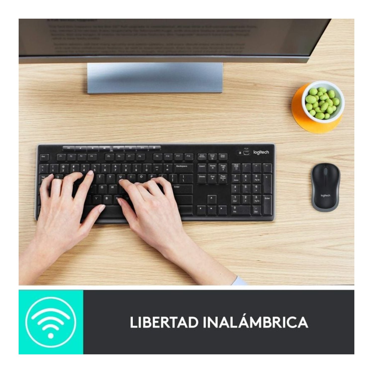 Logitech MK270 · Teclado y Ratón Inalámbricos · Conexión USB 2.4GHz